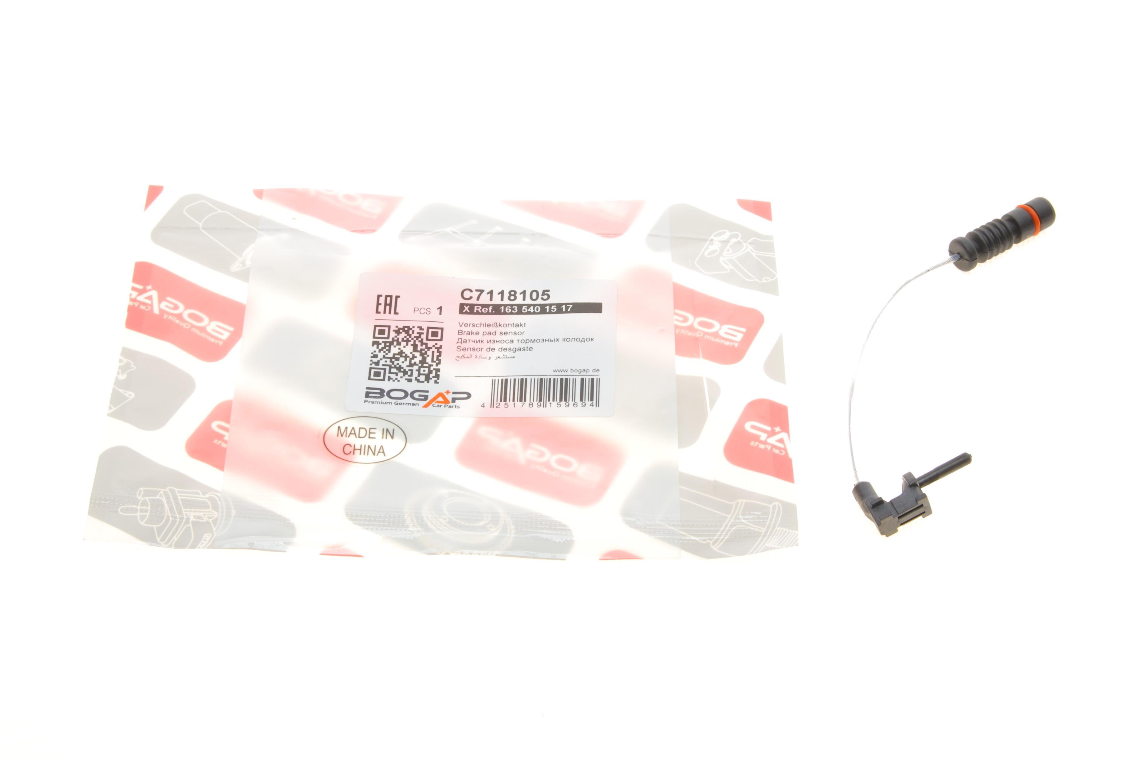 Датчик зносу колодок гальмівних (передніх) MB M-Class (W163) 98-05