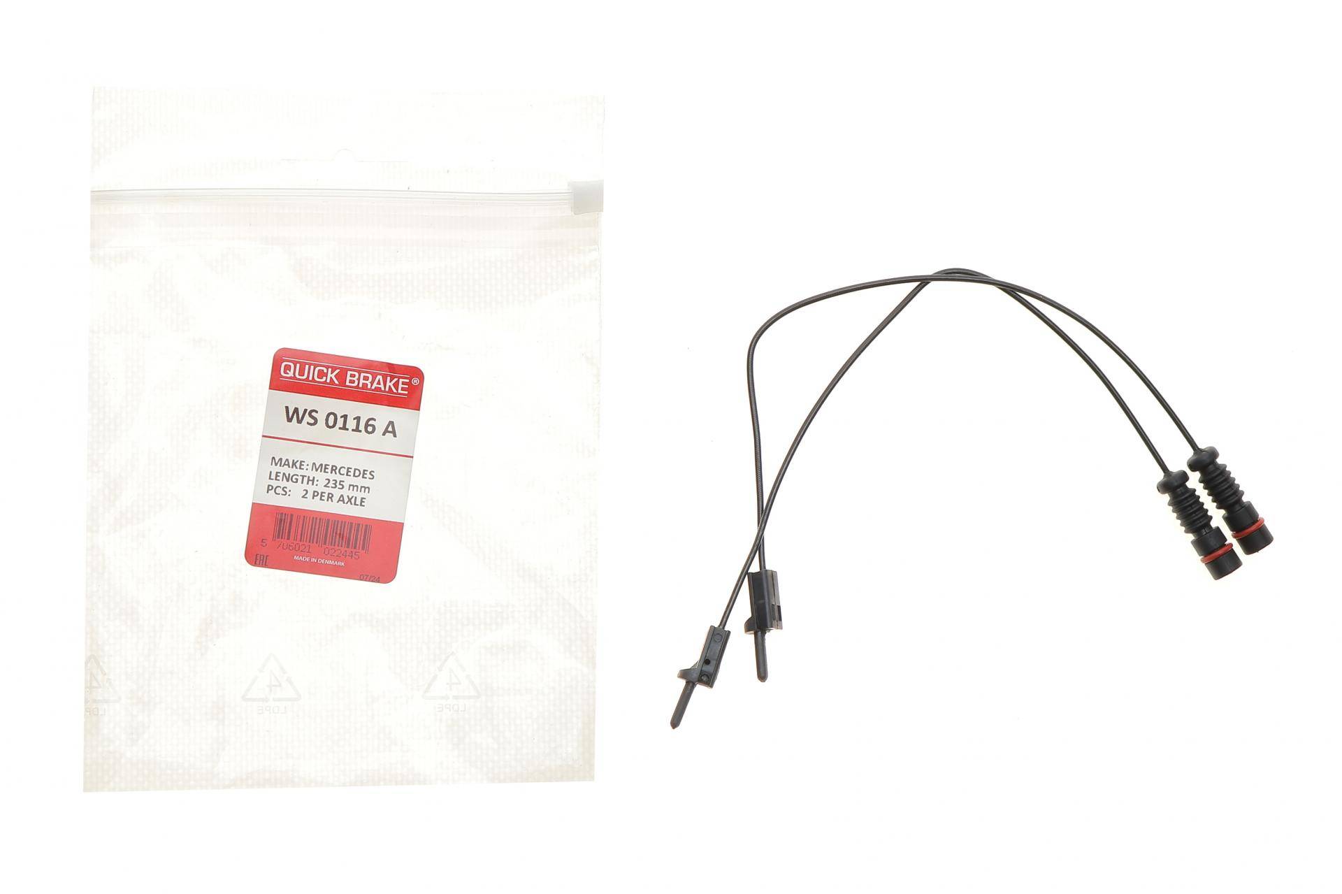 Датчик зносу гальмівних колодок (передніх) MB Sprinter 905 616CDI/Vario 507-818D 01- (к-кт 2шт.)