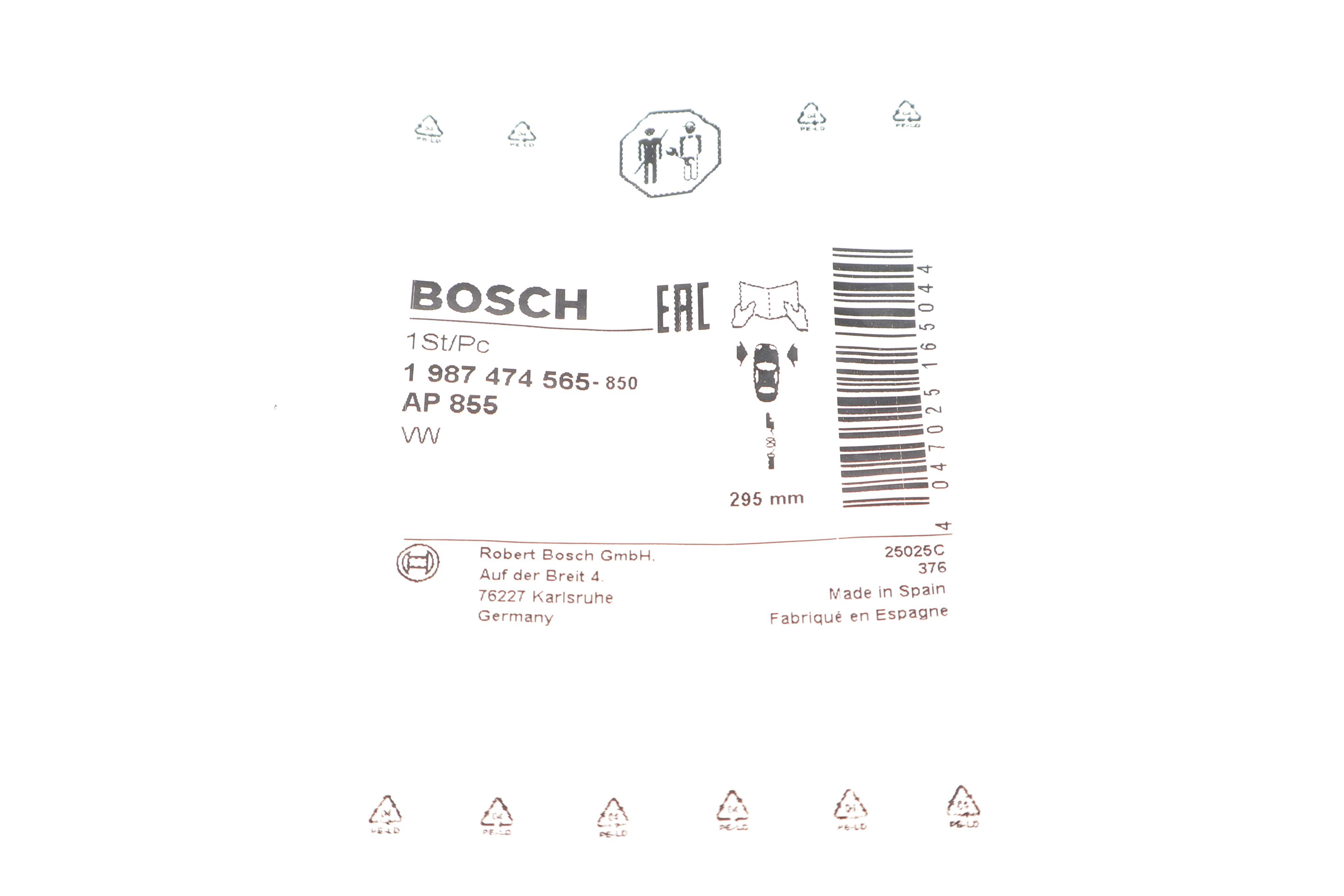 Датчик зносу гальмівних колодок (передніх) Porsche Cayenne/VW Touareg 10-