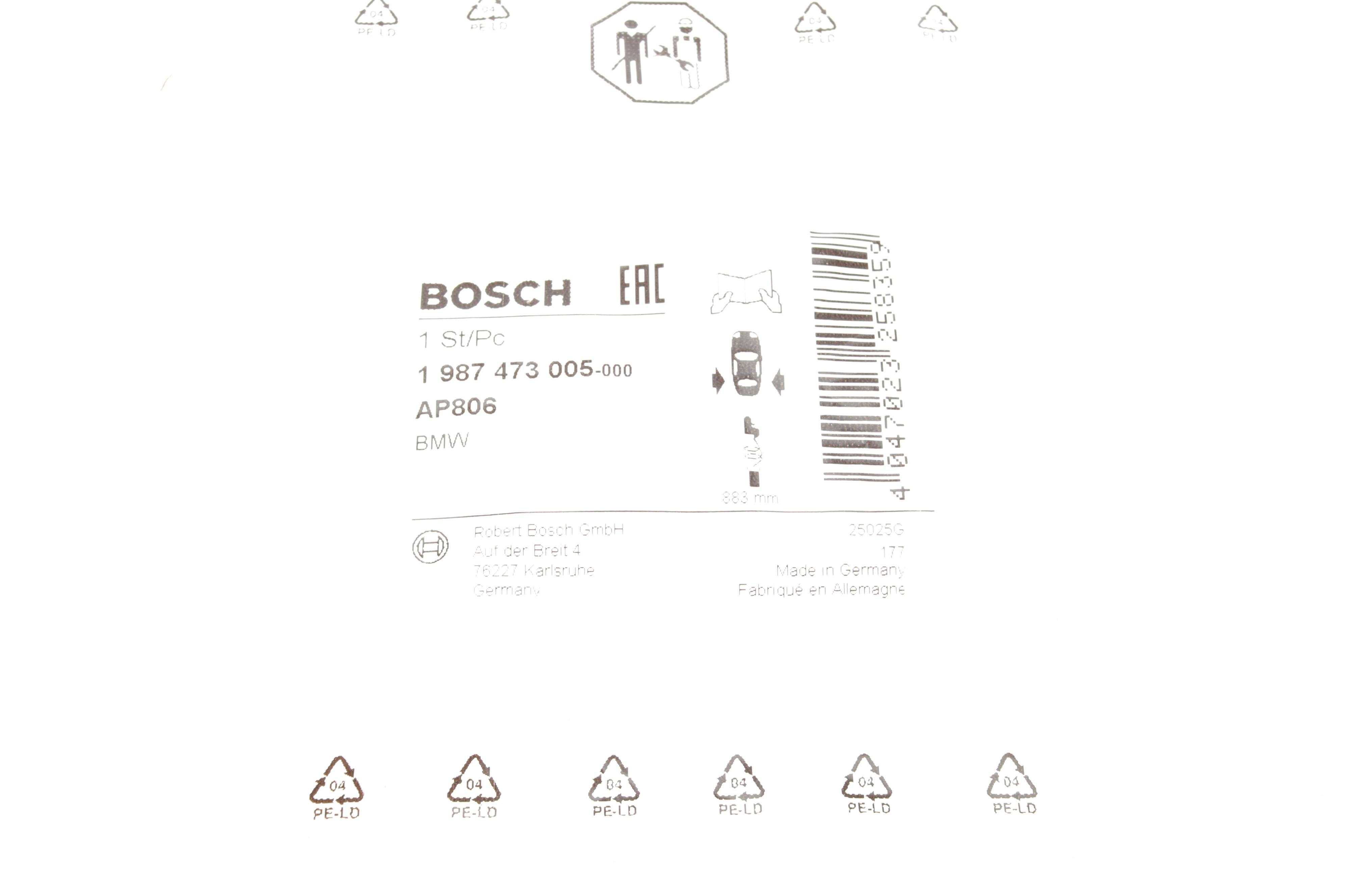 Датчик зносу гальмівних колодок (задних) BMW 5 (E61) 04-10