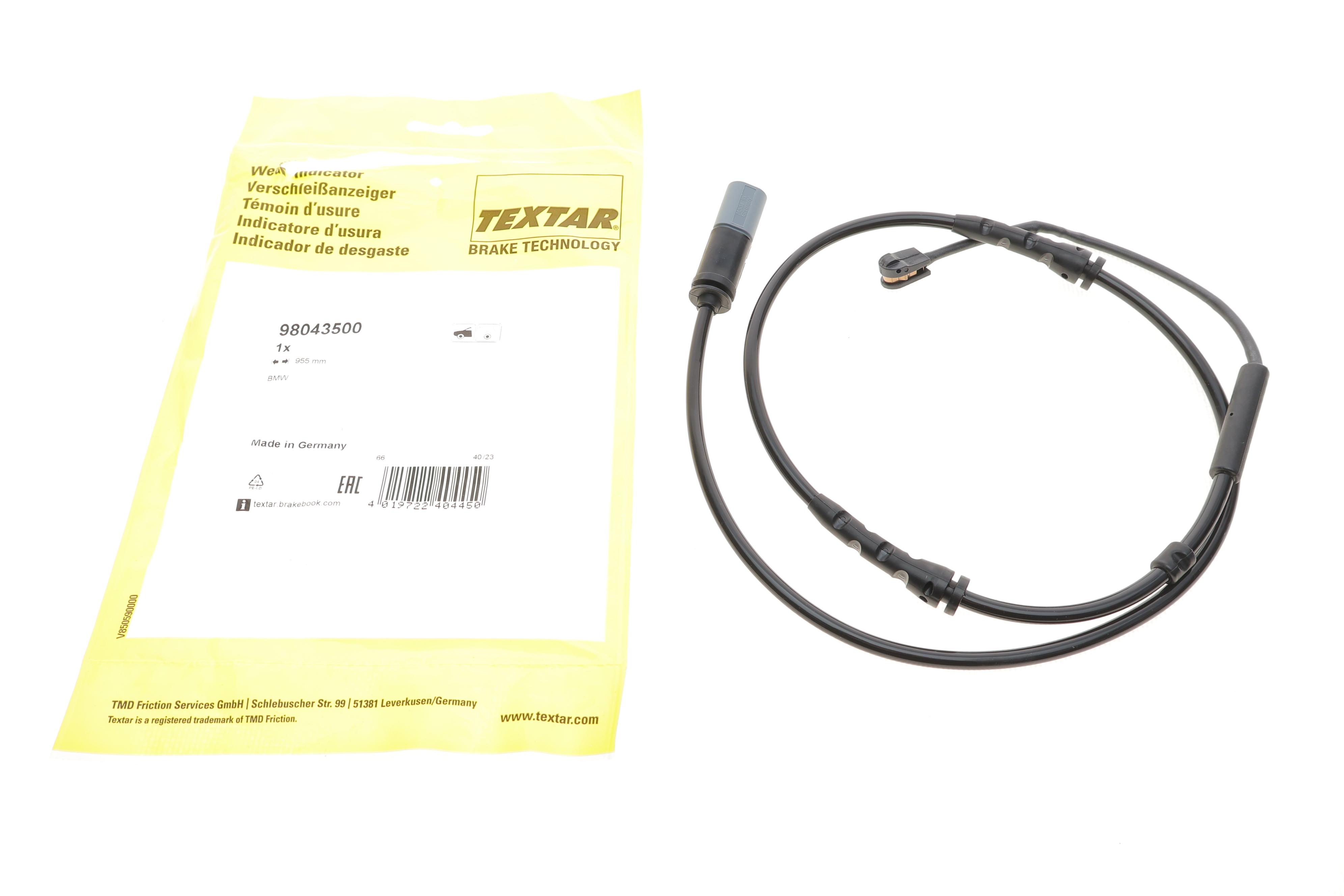 Датчик зносу гальмівних колодок (передніх) BMW X3/X4 10- (L=955mm)