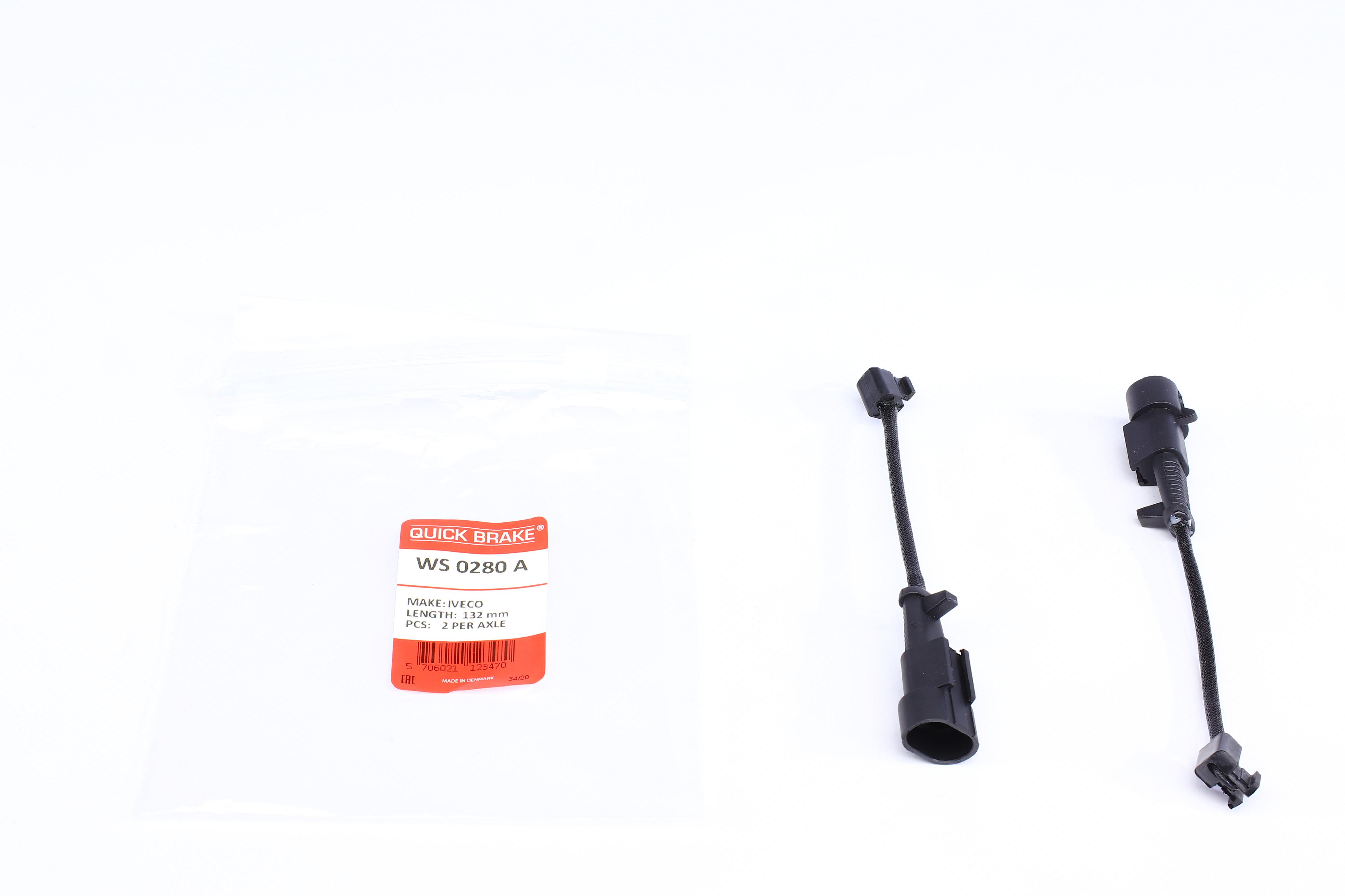 Датчик зносу гальмівних колодок (передніх) Iveco Daily IV/V 06-14 (L=135mm) К-кт 2 шт.