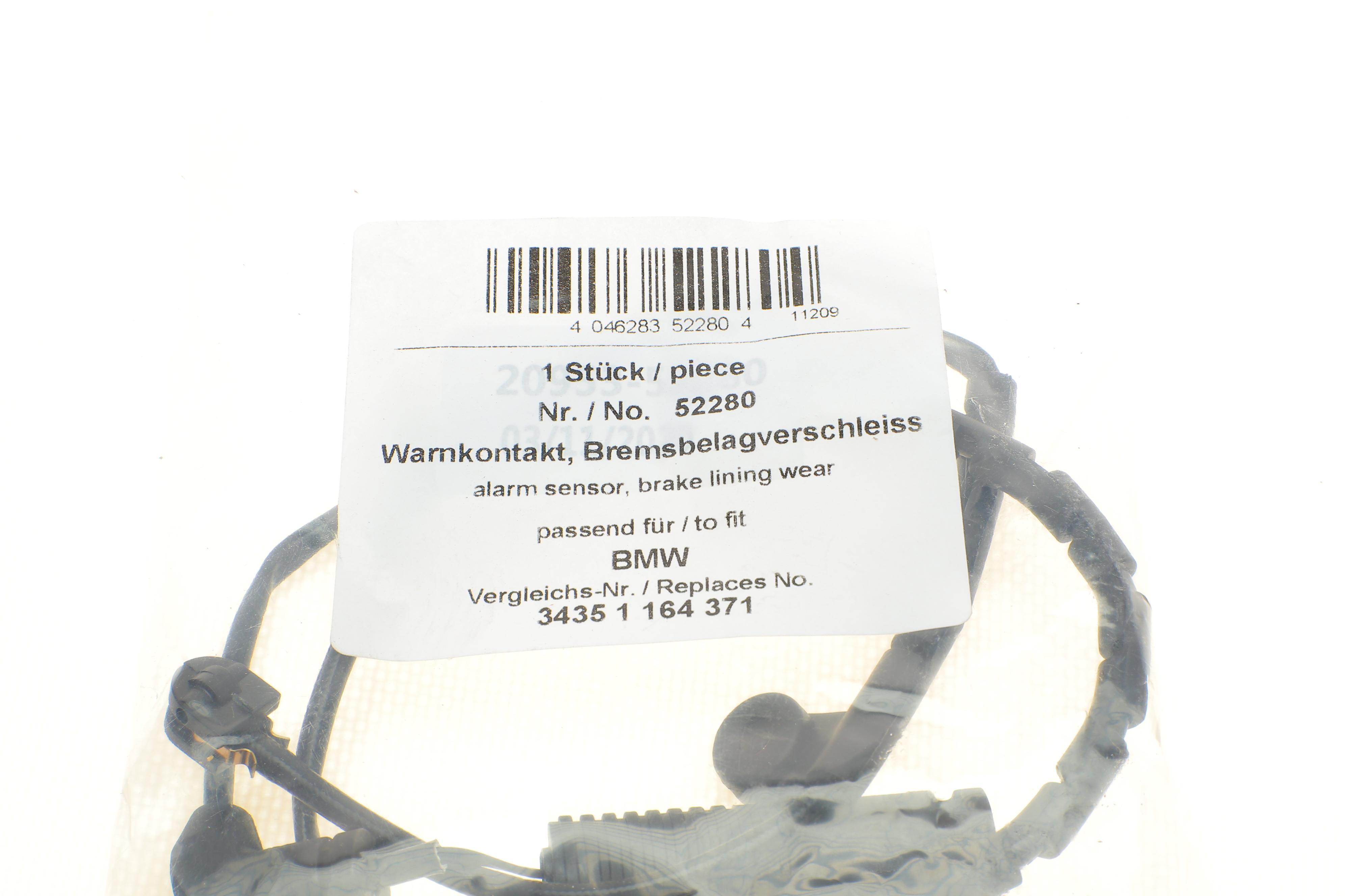 Датчик зносу гальмівних колодок (передніх) BMW 3 (E46) 98-05 (L=605mm)