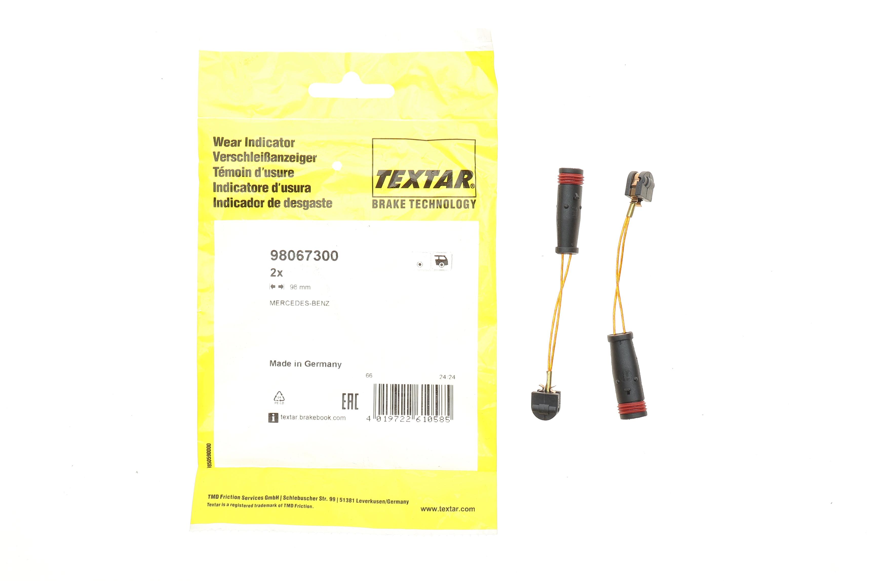 Датчик зносу гальмівних колодок (задніх) MB Sprinter (W907) 511-519 CDI 18- (L=98mm)