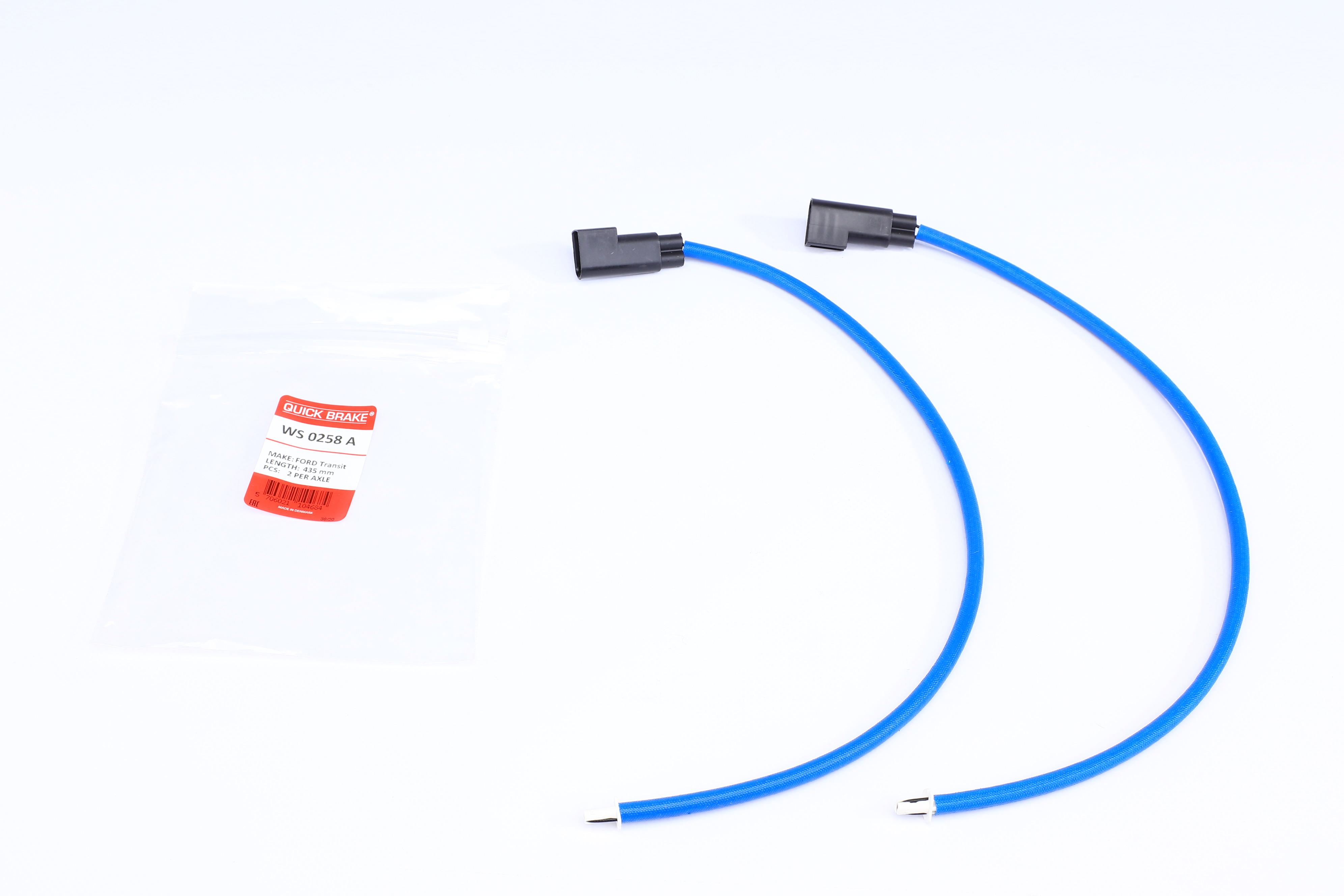 Датчик зносу гальмівних колодок (задніх) Ford Transit/Transit Tourneo 06- (L=435mm) К-кт 2 шт.