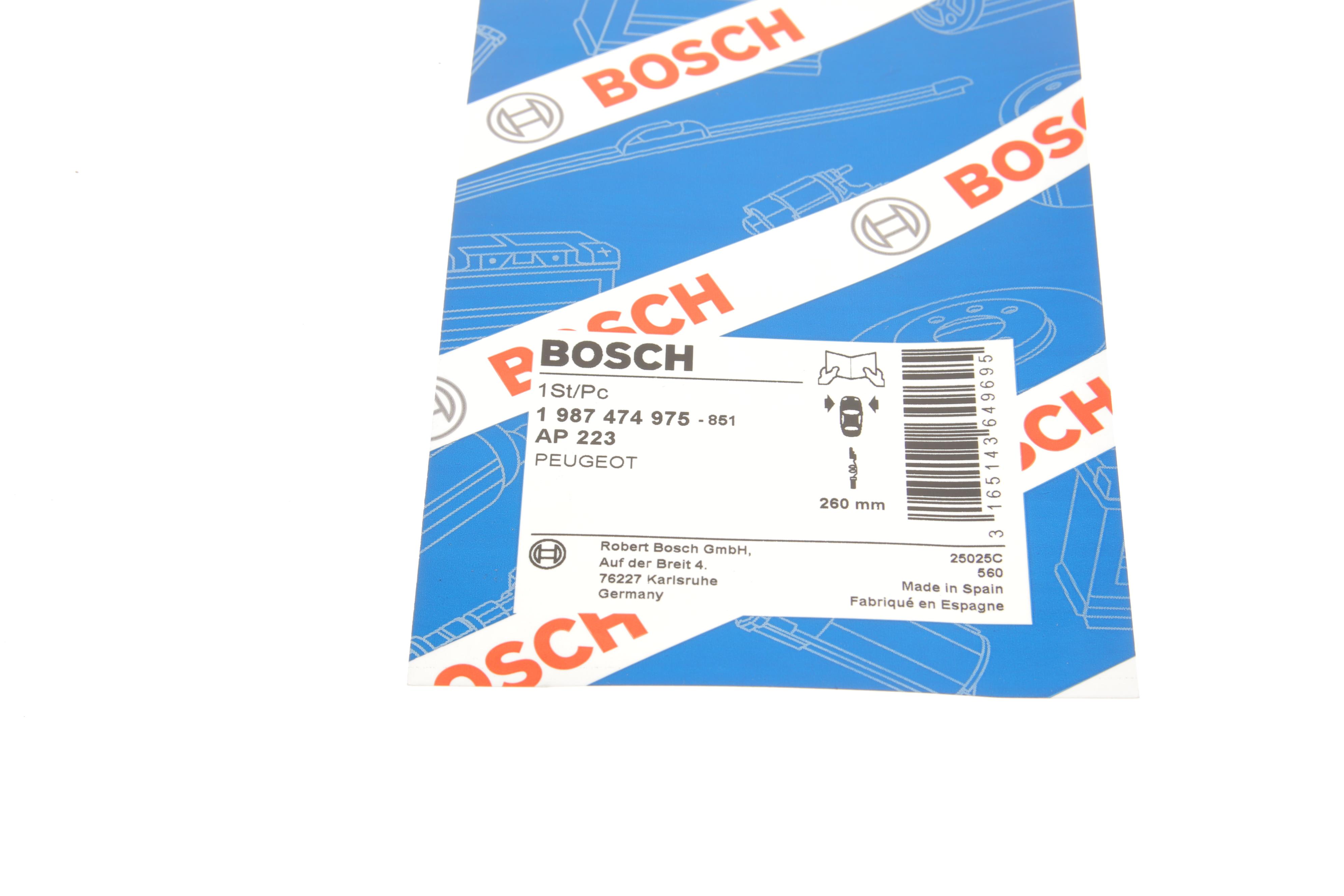 Датчик зносу гальмівних колодок (передніх) Peugeot 605 89-99 (L=260)