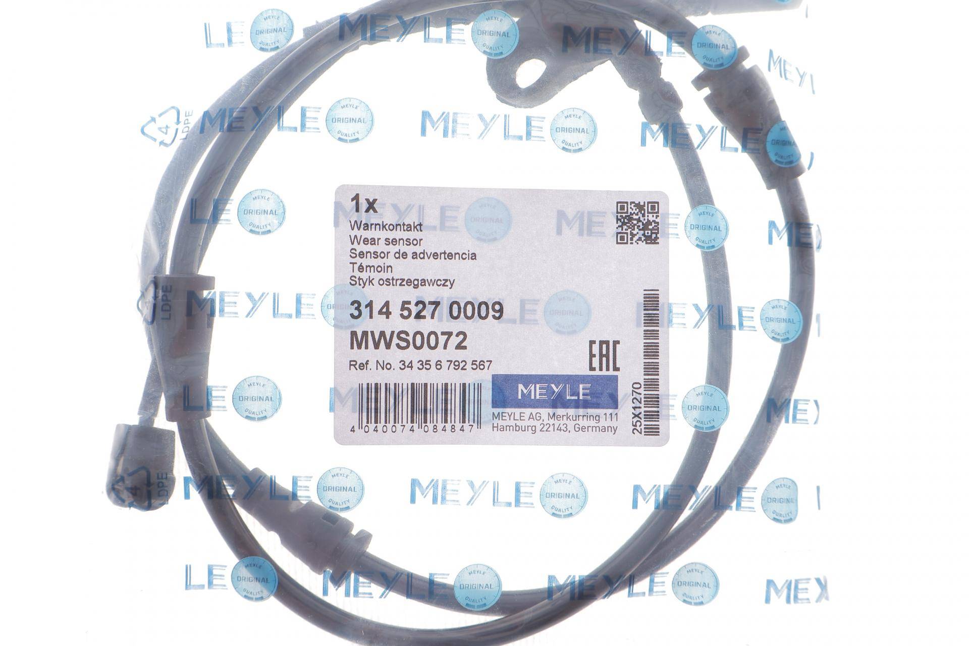 Датчик зносу гальмівних колодок (передніх) BMW X5 (E70/F15/F85) 08-18 (L)