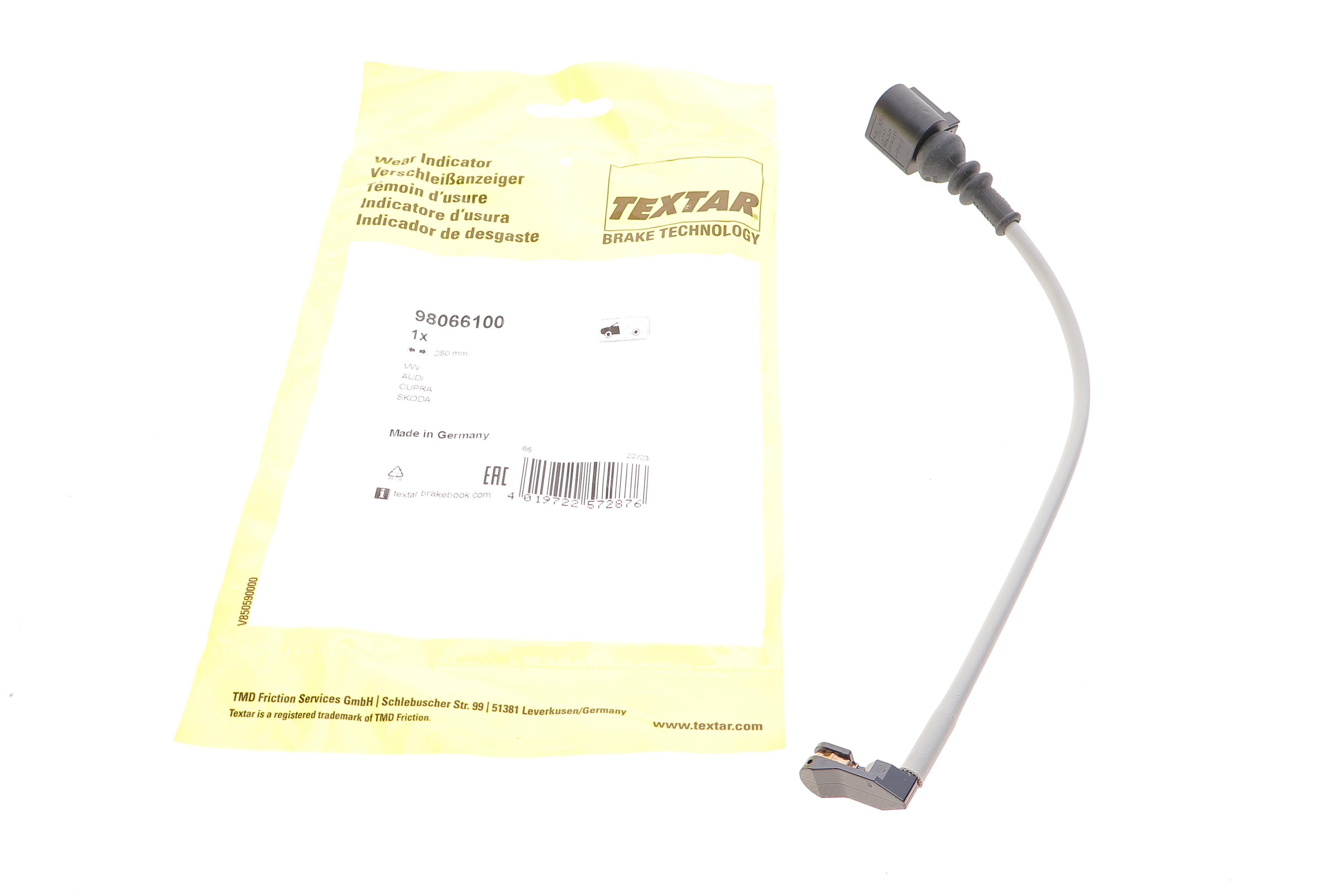 Датчик зносу гальмівних колодок (передніх) Audi Q4/VW ID.4 21- (L=280mm)