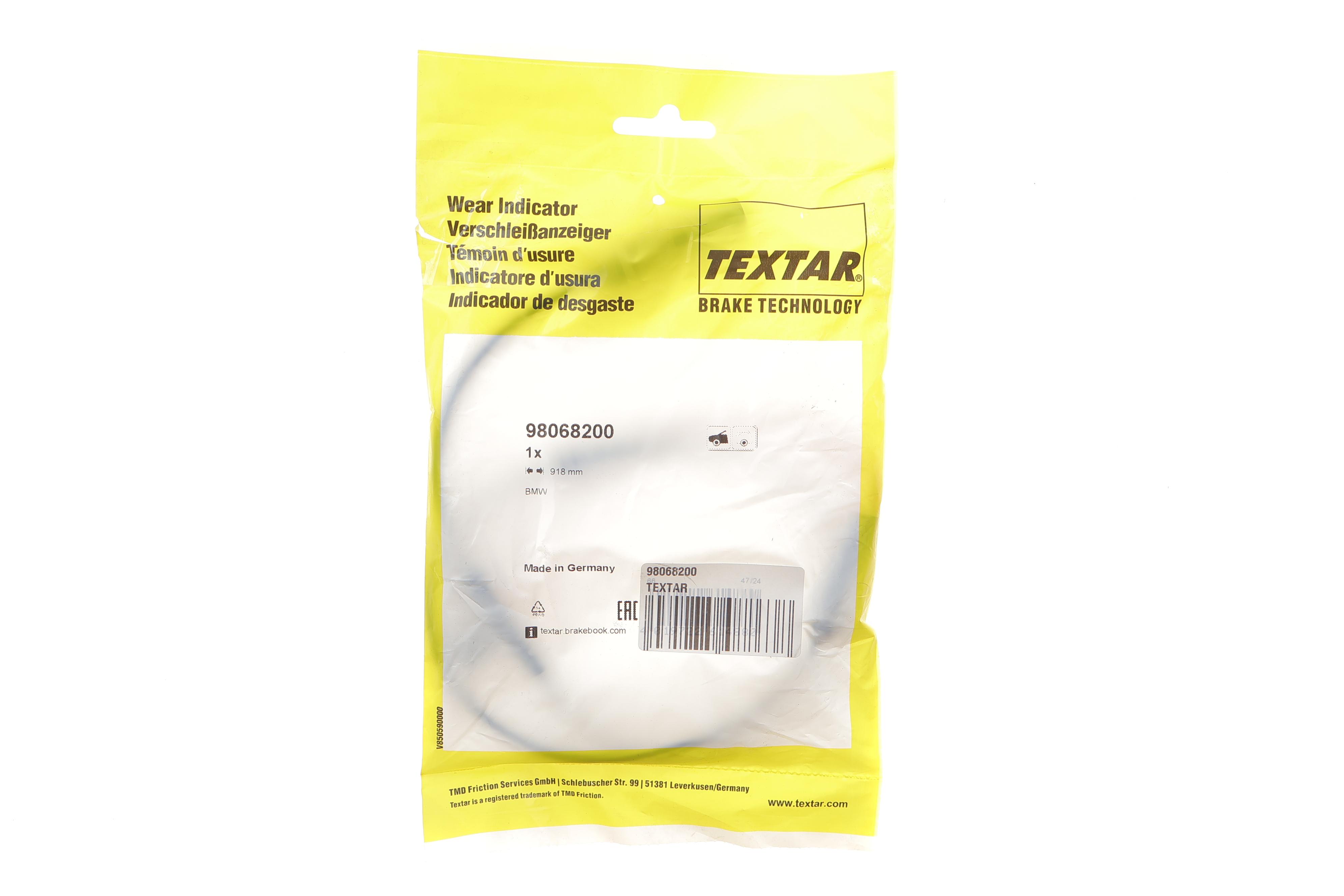 Датчик зносу гальмівних колодок (передніх) BMW 5 (G60/G61)/7 (G70) 22- (к-кт) (L=918mm)