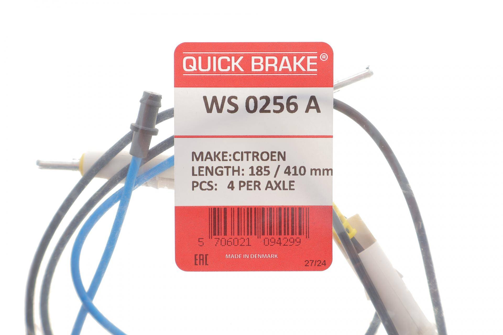 Датчик зносу гальмівних колодок (передніх) (к-кт 4шт) Citroen C5 01- (L1=185mm/L2=410mm)