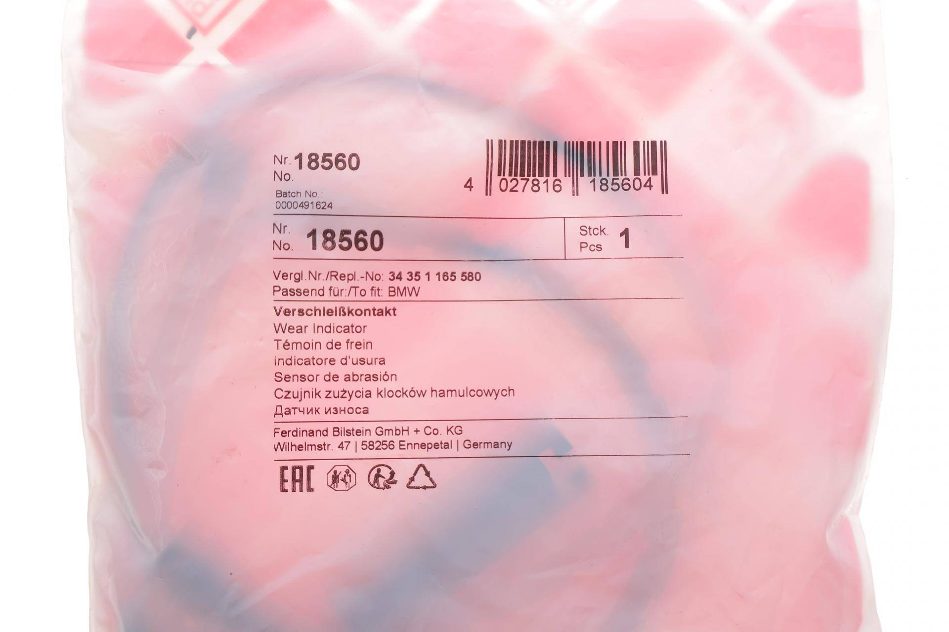 Датчик зносу гальмівних колодок (задніх) BMW X5 (E53) 00-06