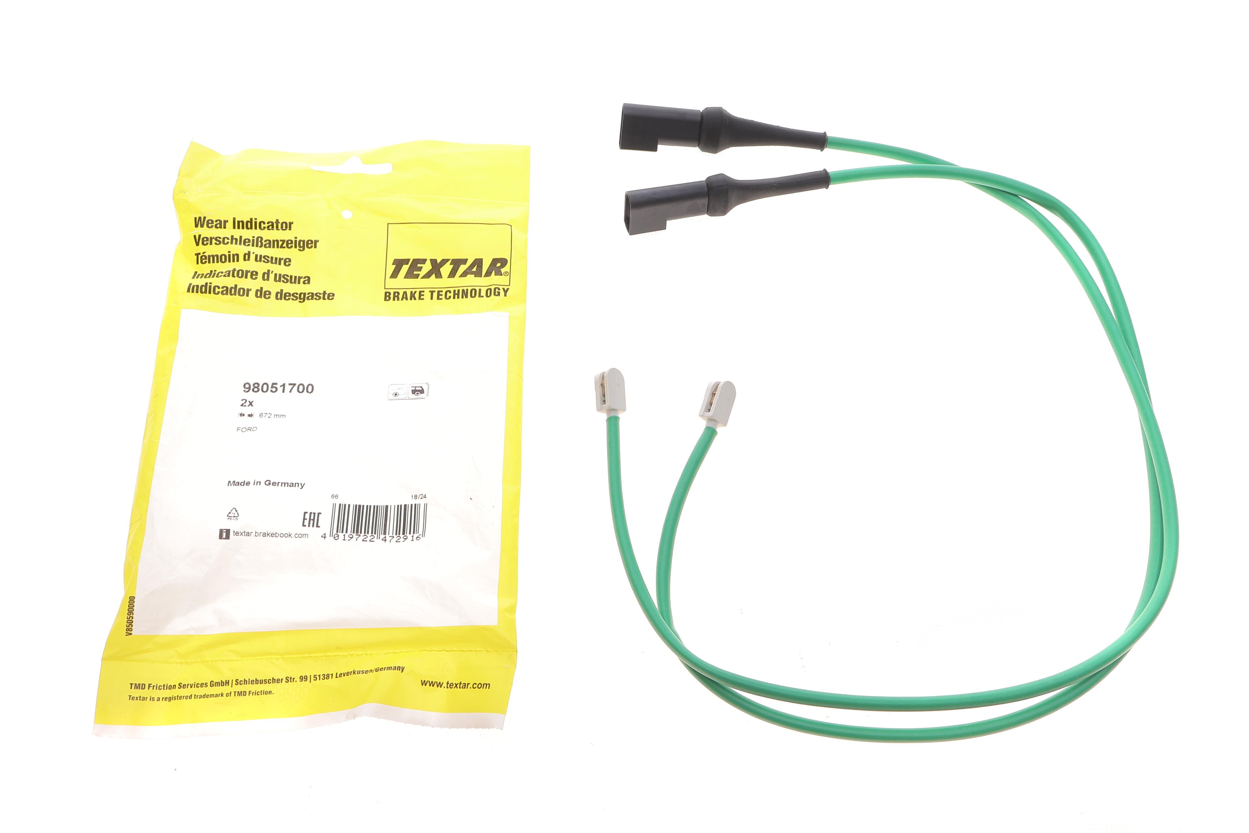 Датчик зносу гальмівних колодок (задніх) Ford Transit 2.2TDCi 13- (к-кт 2шт)