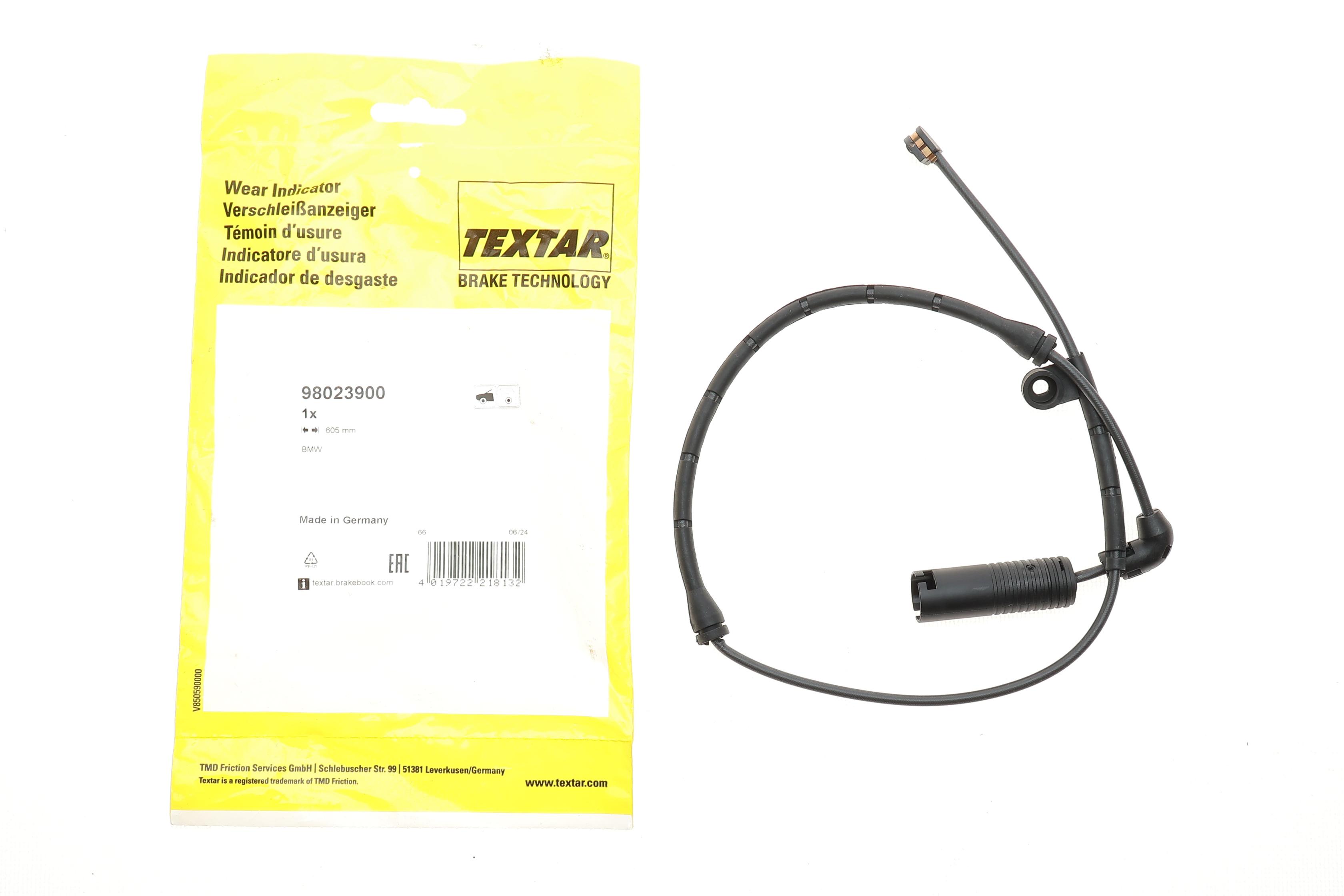 Датчик зносу гальмівних колодок (передніх) BMW 3 (E46) 98-05 (L=605mm)