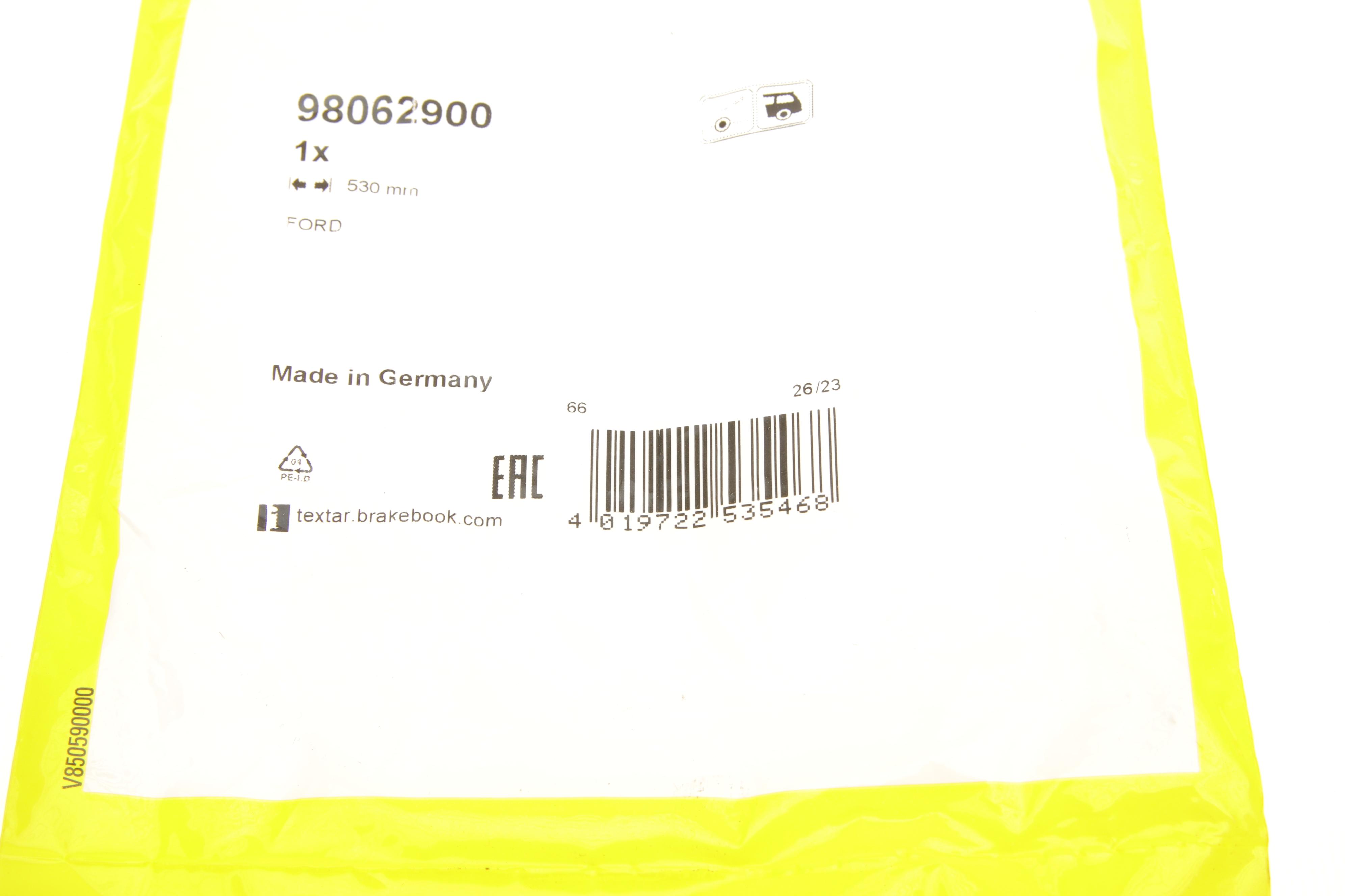 Датчик зносу гальмівних колодок (задніх) Ford Transit 2.0 EcoBlue 16- L=530mm