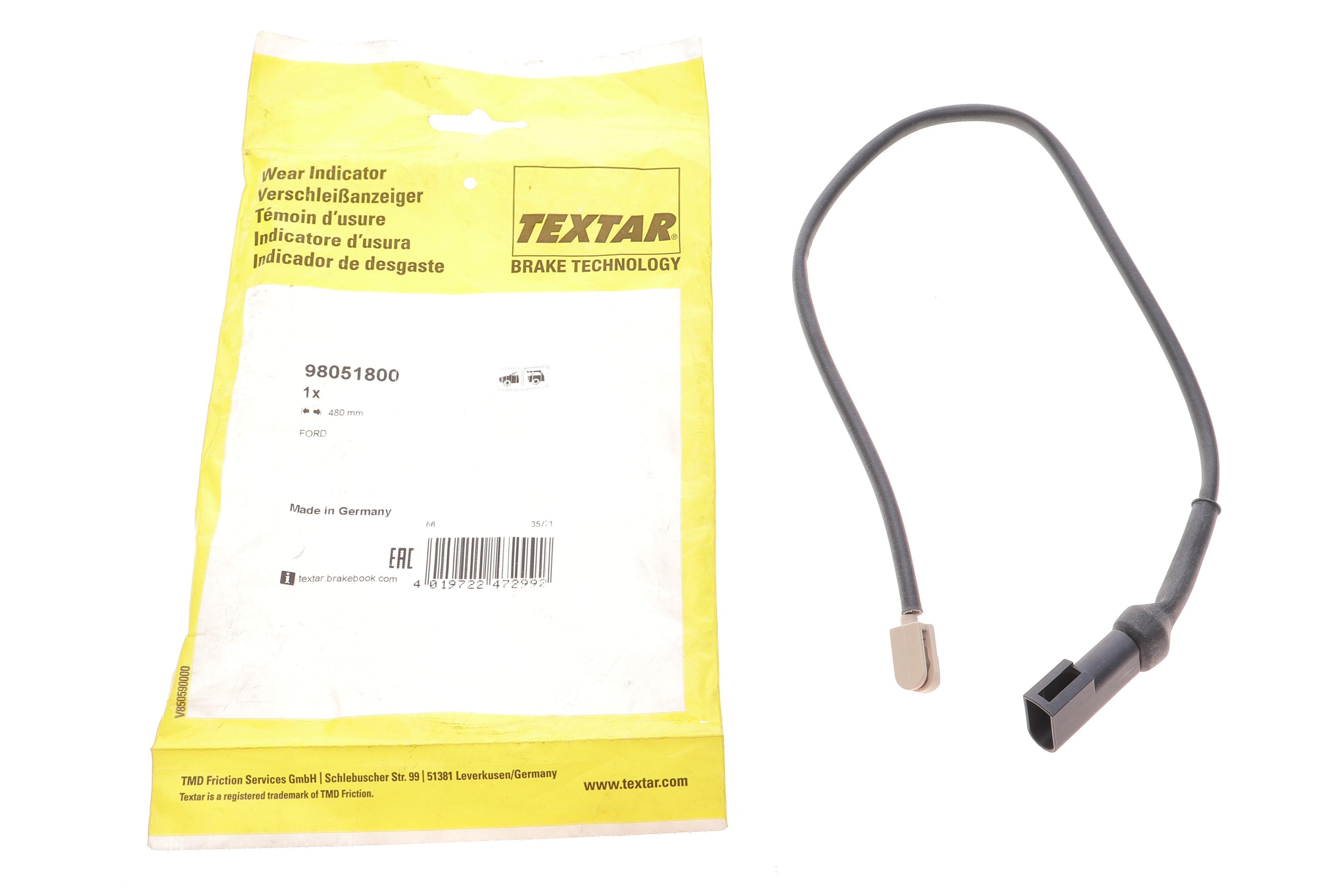 Датчик зносу гальмівних колодок (задніх) Ford Tourneo Custom/Transit Custom 2.0/2.2TDCI12- (L=475mm)