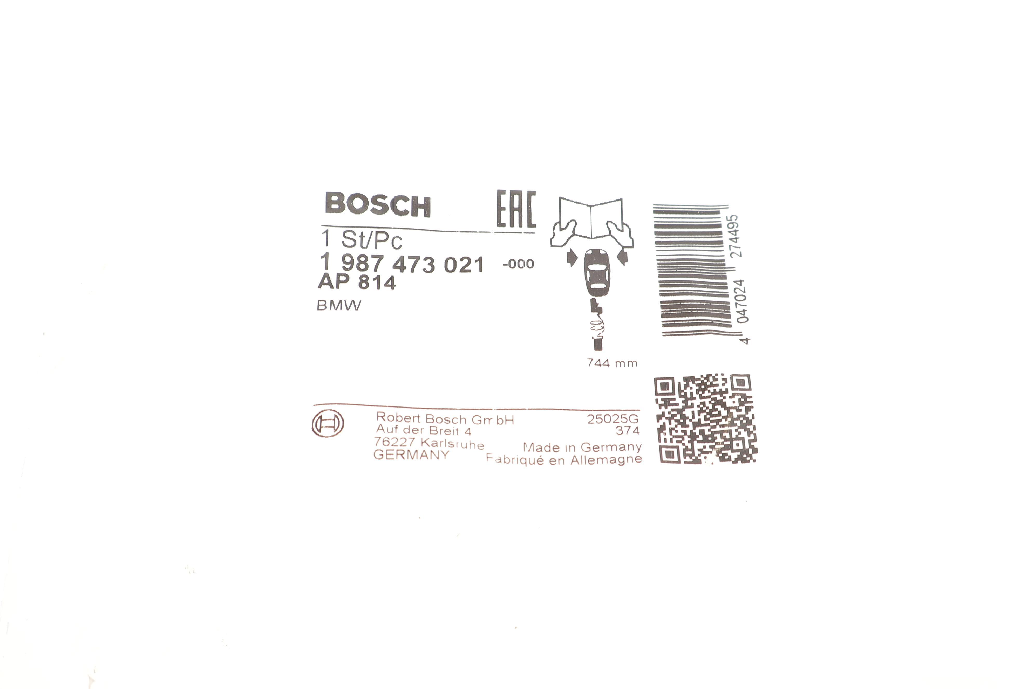 Датчик зносу гальмівних колодок (передніх) BMW X3 (E83) 3.0sd 06-08 (L=744mm)