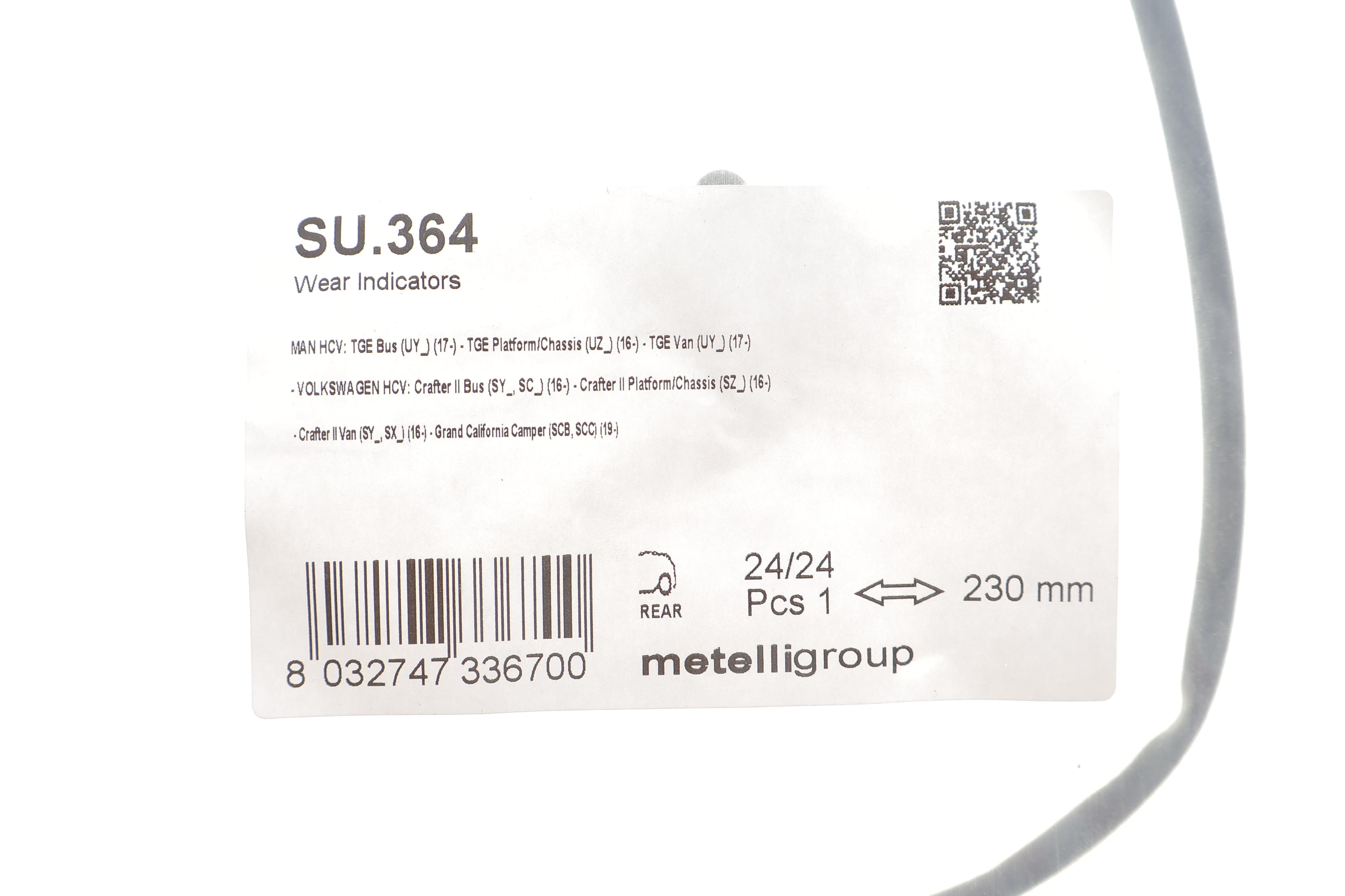 Датчик зносу гальмівних колодок VW Crafter 2.0TDI 16- (L=230mm)