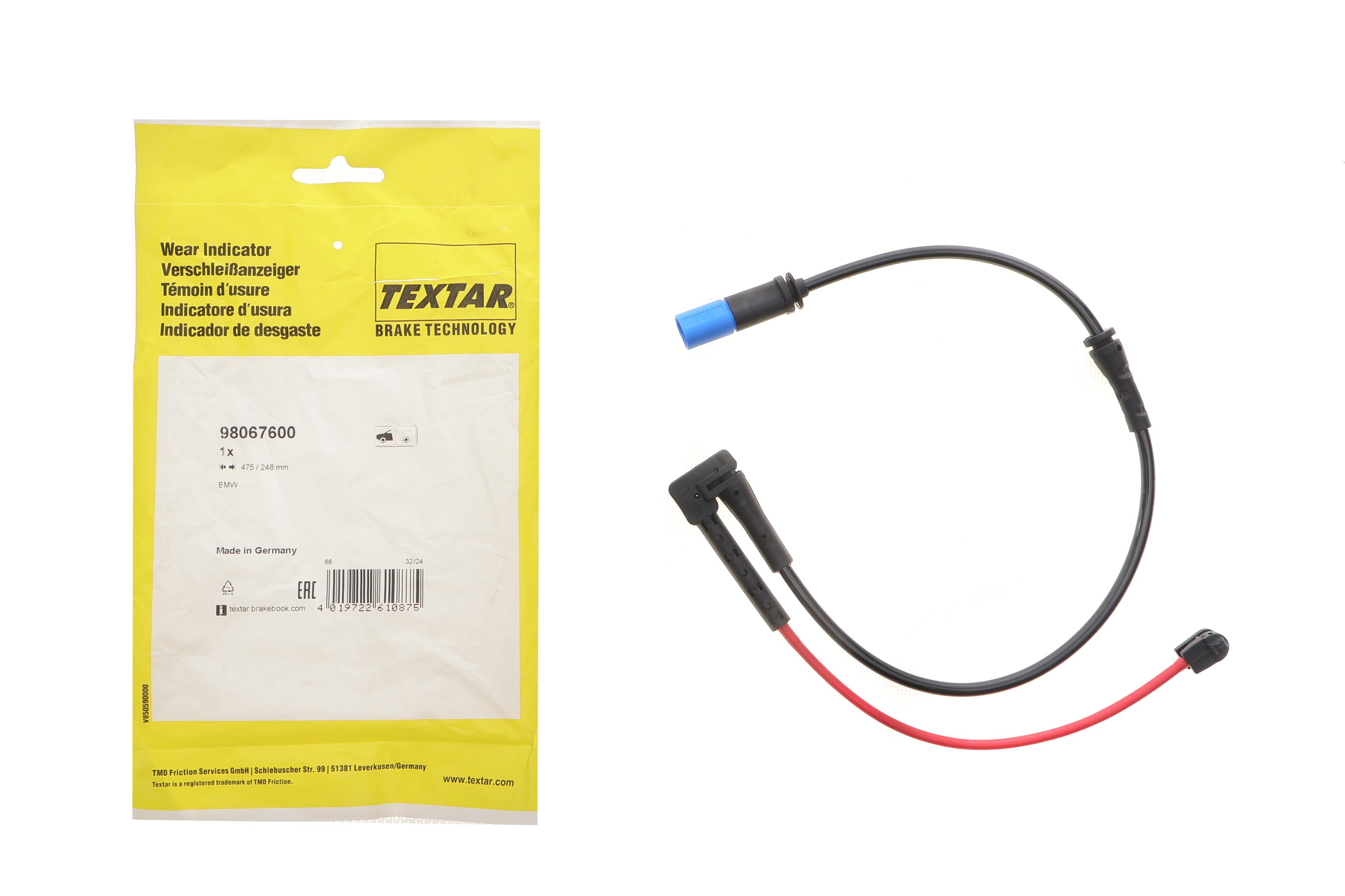 Датчик зносу гальмівних колодок (передніх) BMW 2 (U06) 21- B38/B47/B48 (L=475/248mm)