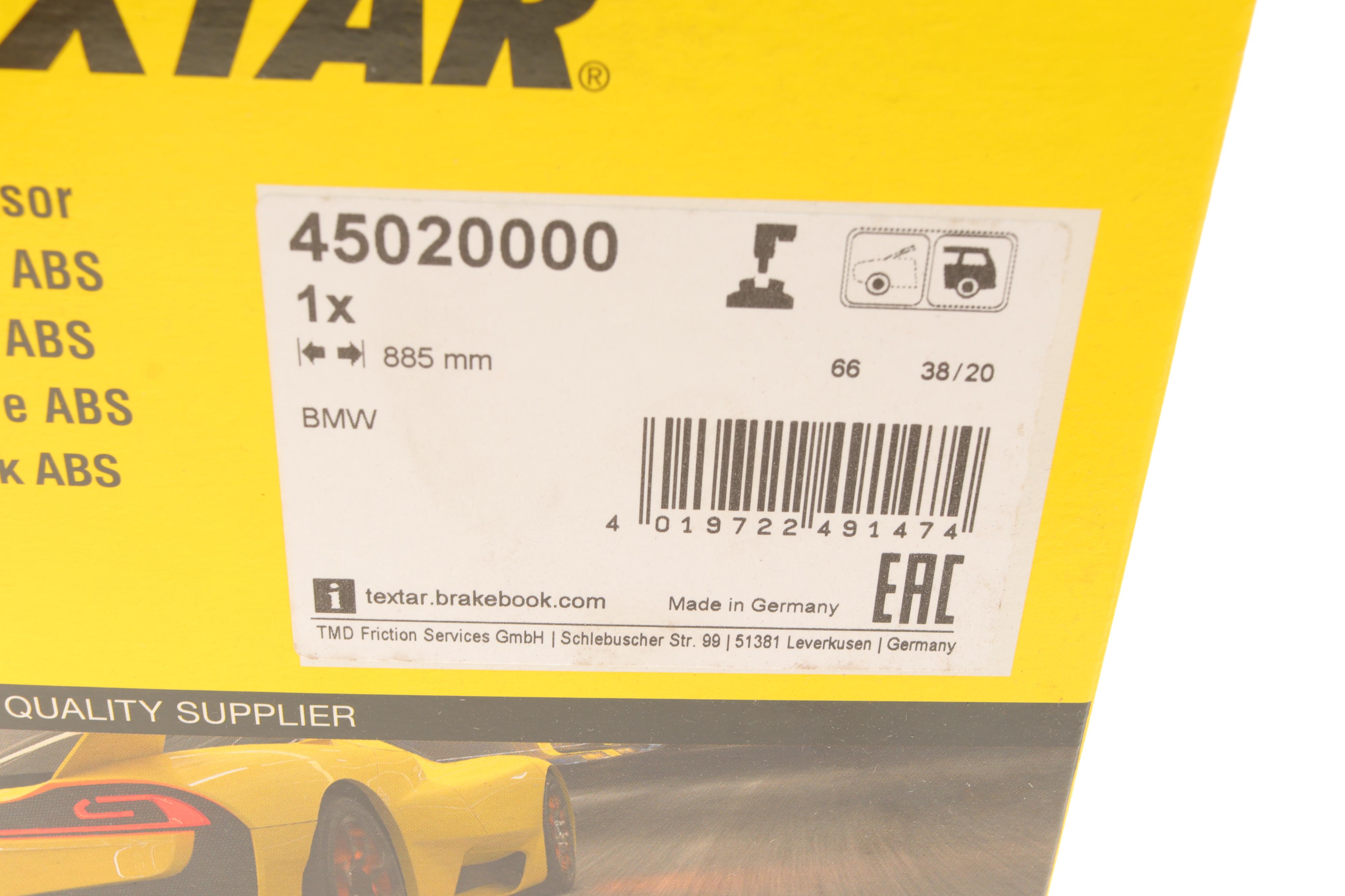 Датчик ABS (задній) BMW 1 (F20/F21)/3 (F30/F80) 11- (L=885mm)