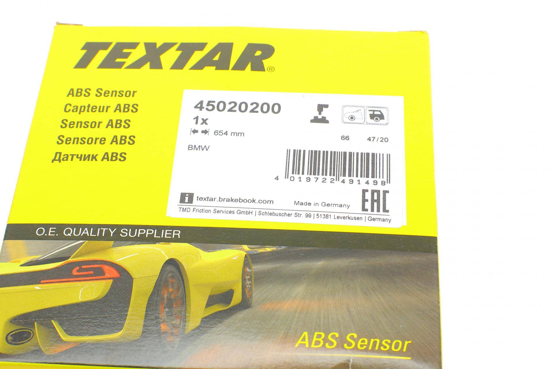 Датчик ABS (задній) BMW X3 (F25)/4 (F26) 12-18 (L=654mm)