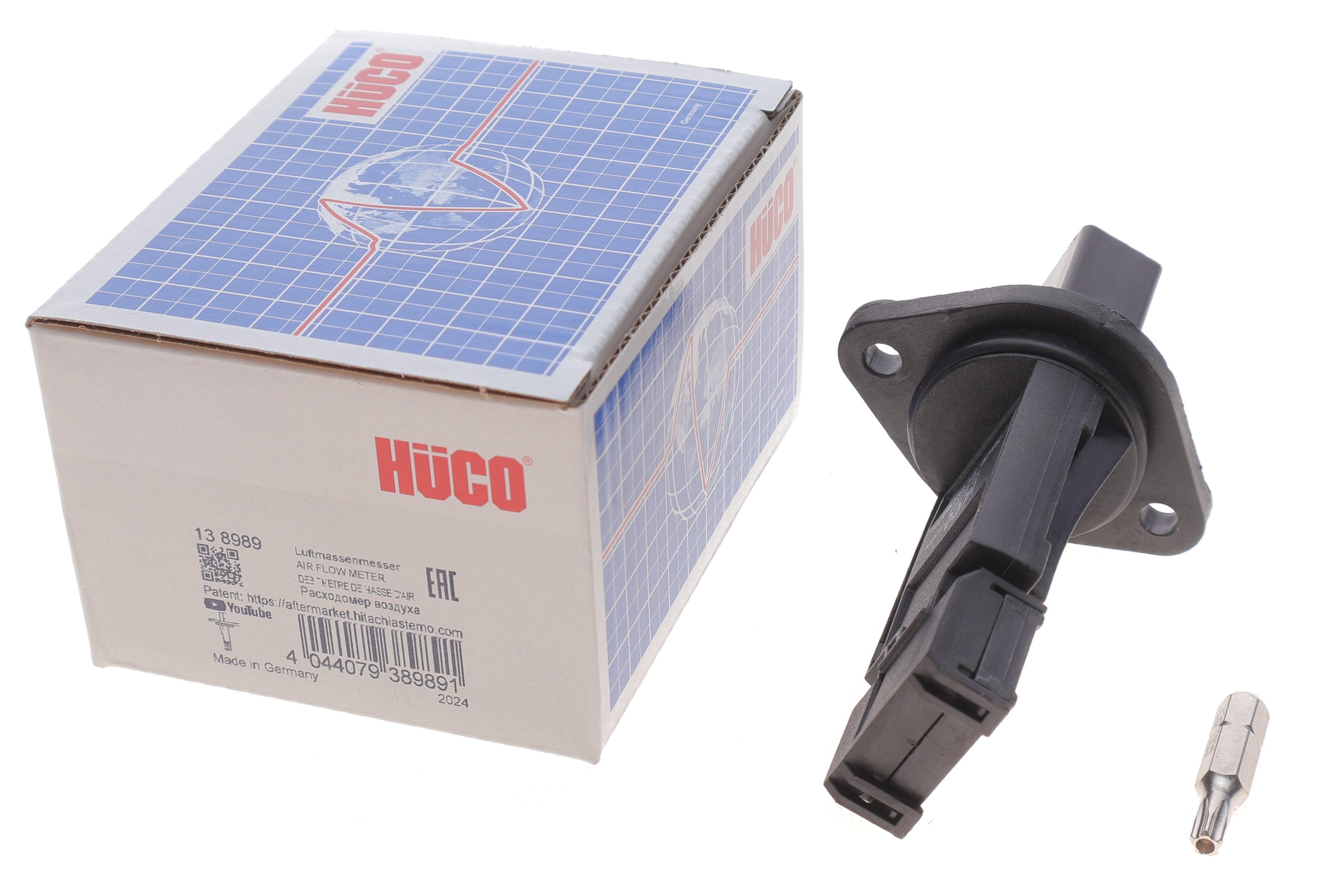 Витратомір повітря VW T5/Caddy III 1.9TDI/SDI 03- (HÜCO)