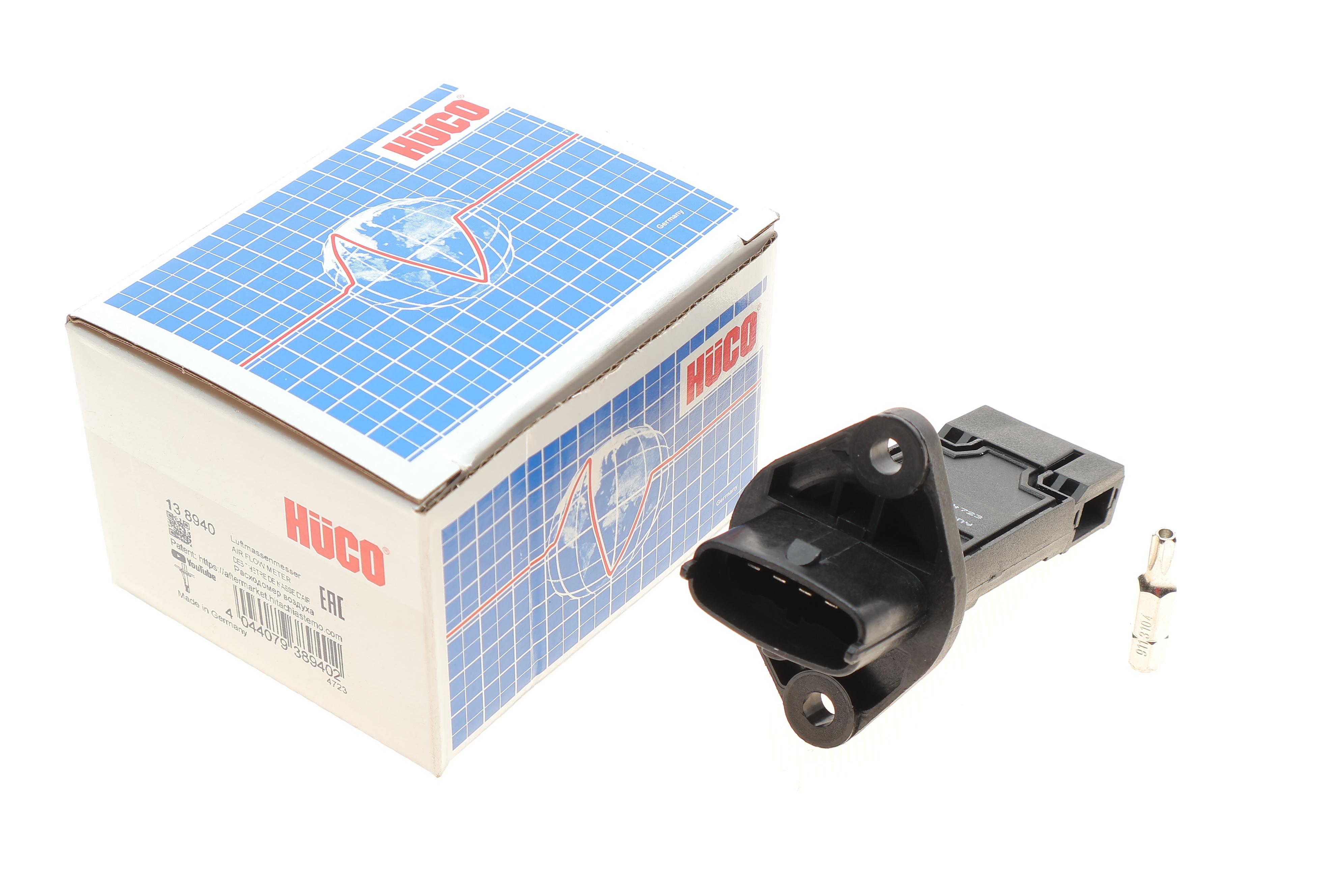 Витратомір повітря Fiat Doblo/Opel Astra/Combo 1.3D/1.7D 03- (HÜCO)