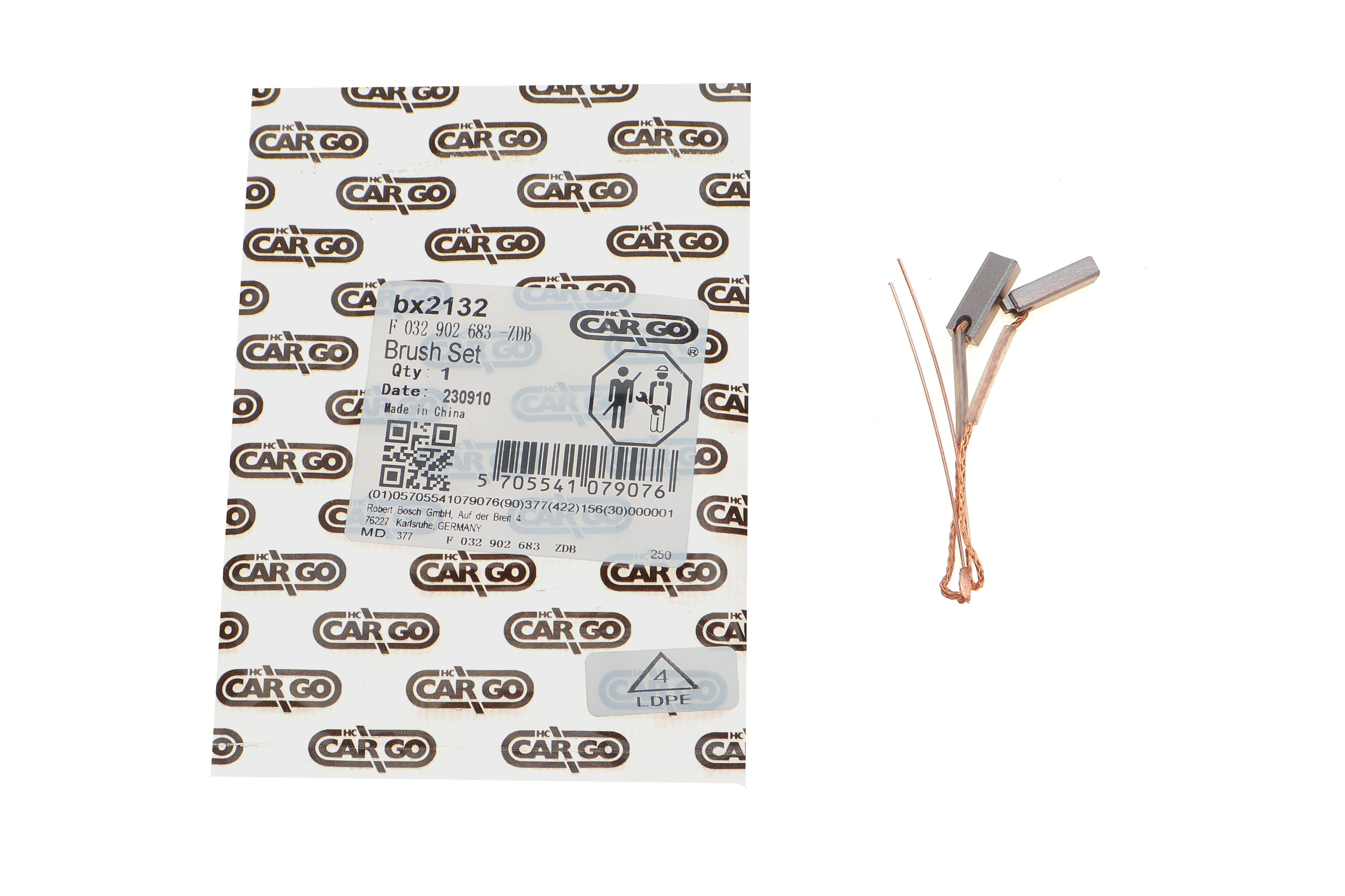 Щітки генератора (6x4x16.5) (14V) = BX2132