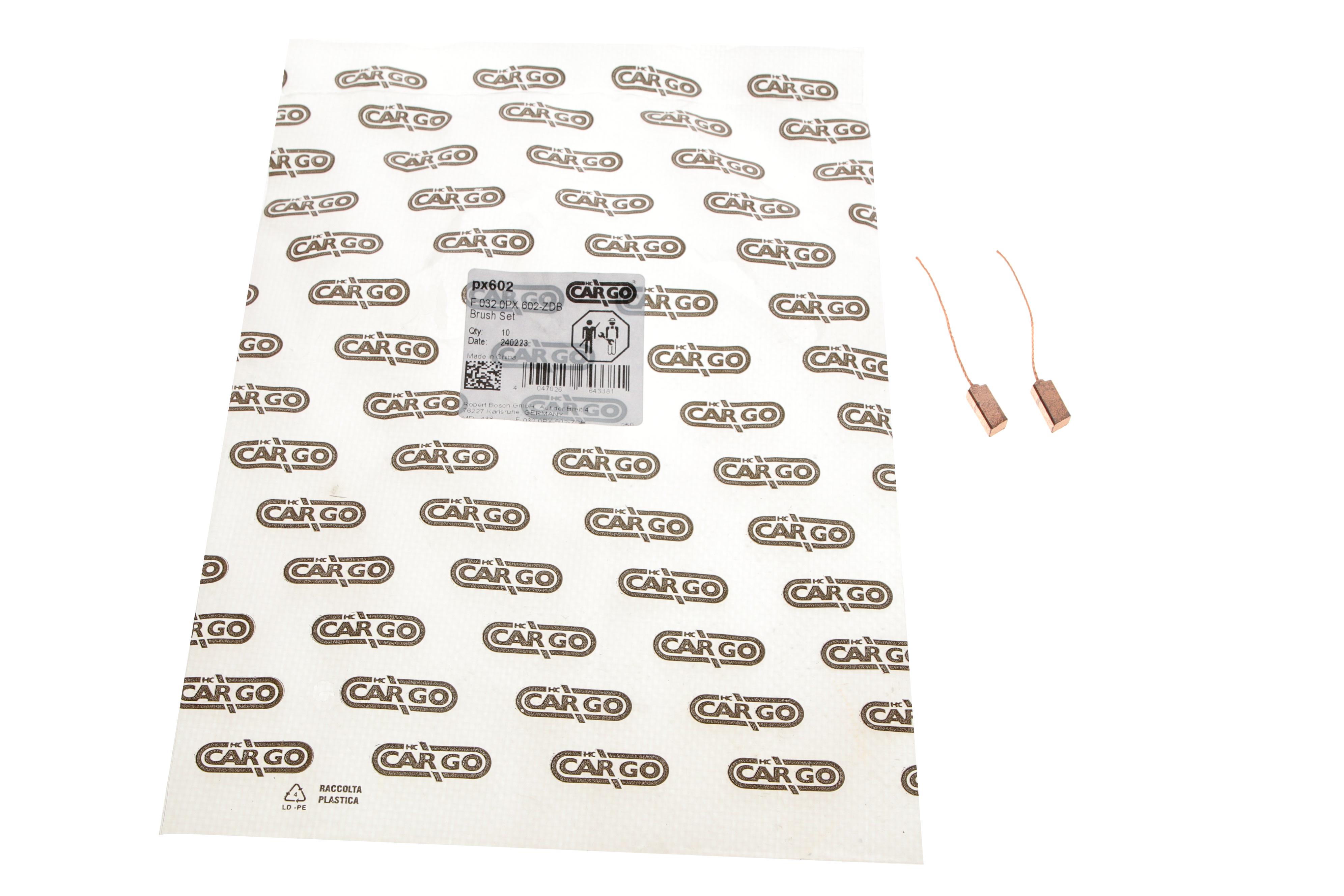 Щітки генератора (15.4x4.6x6.4) (вугільні) = PX602