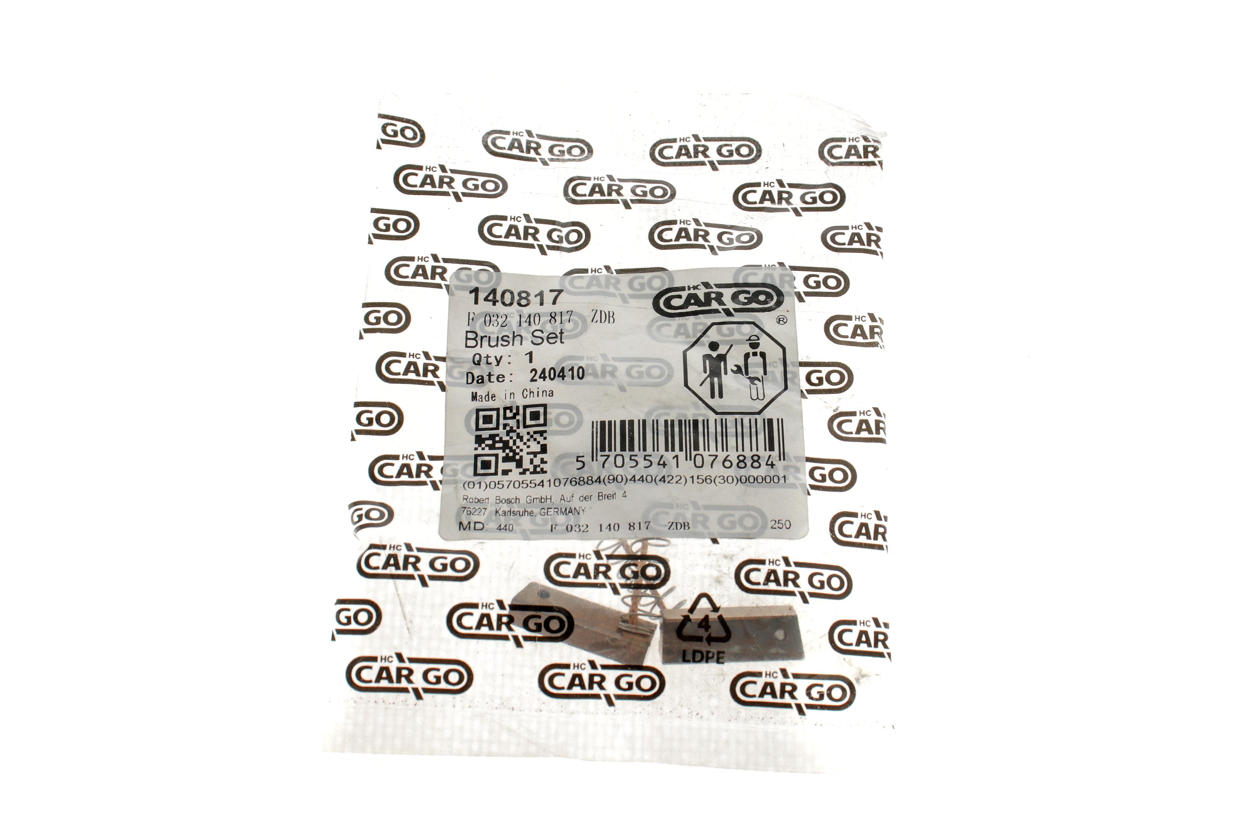 Щітки генератора (14V/28V) Renault Kangoo 1.5dCi (6x4x17.5) (з пружинкою) = 140817