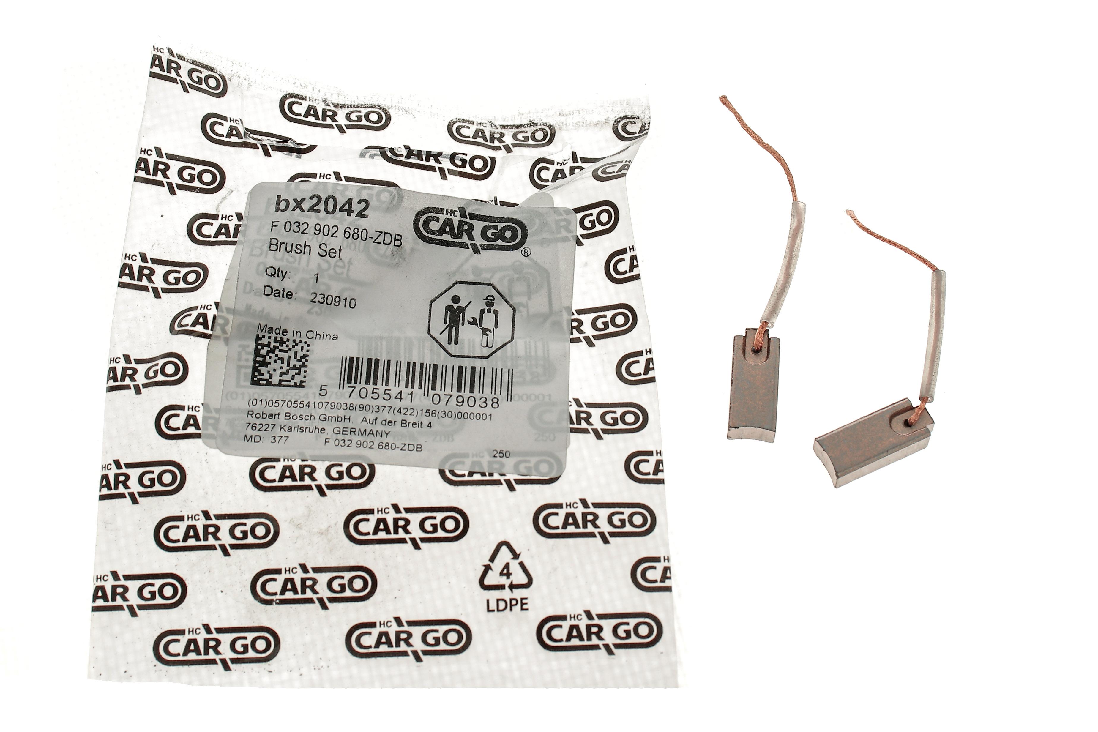 Щітки генератора (14/28V) (5x8x19.50x53) (кутні) = BX2042