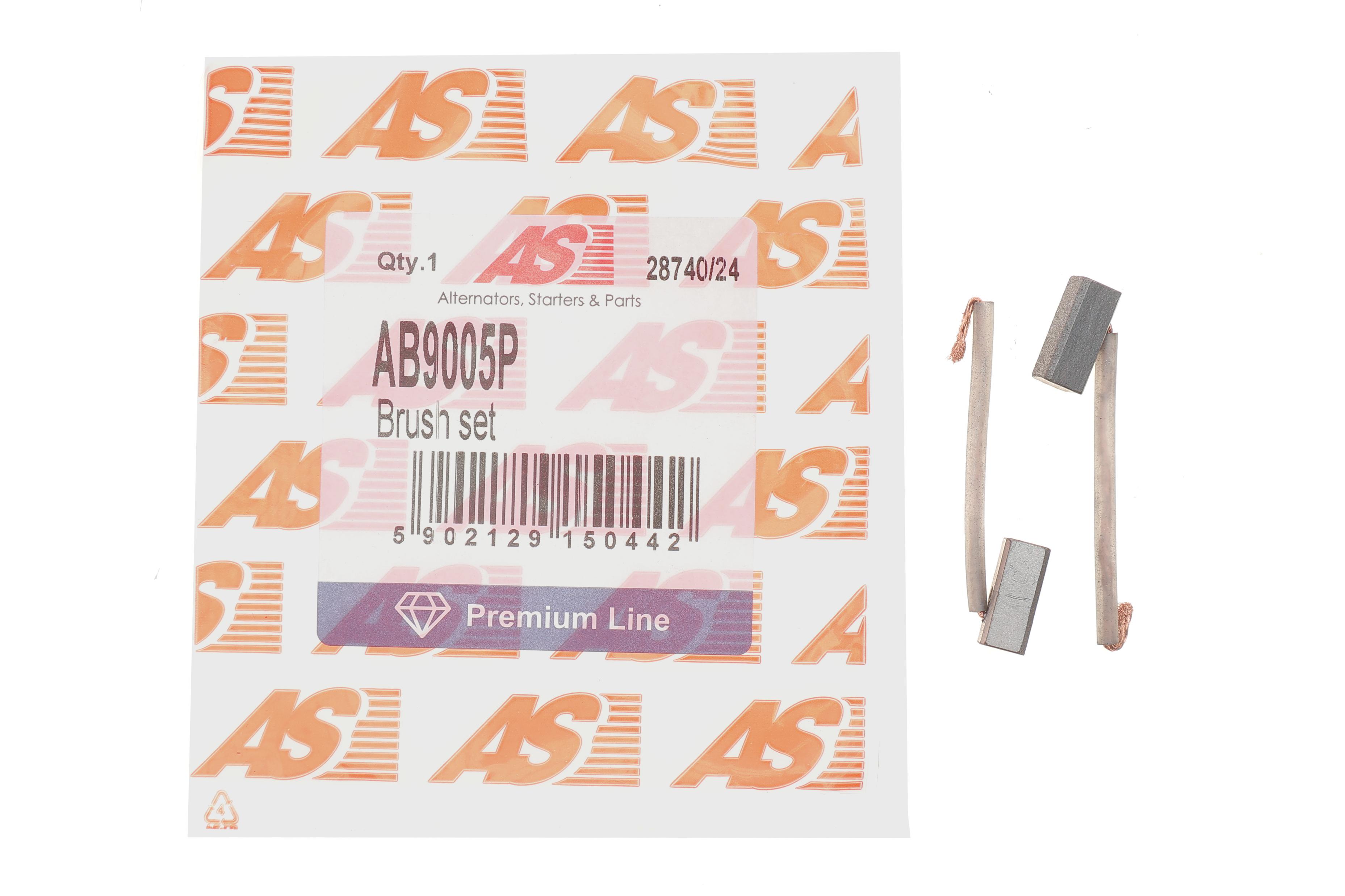 Щітки генератора (12V) (6.1x12x15) (вугільні)