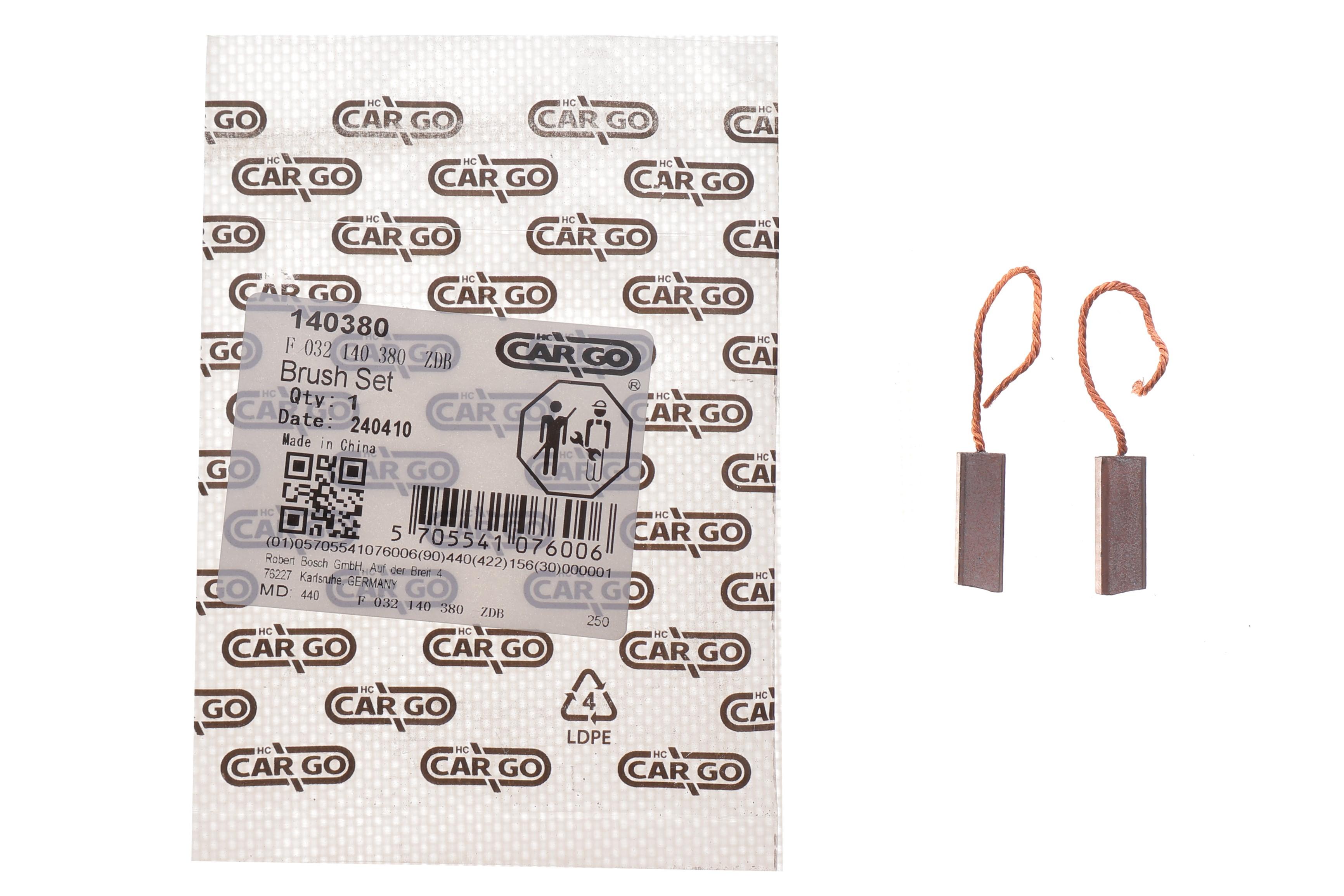 Щітки генератора Opel Astra F/Vectra A 1.7TDS (кутні) = 140380