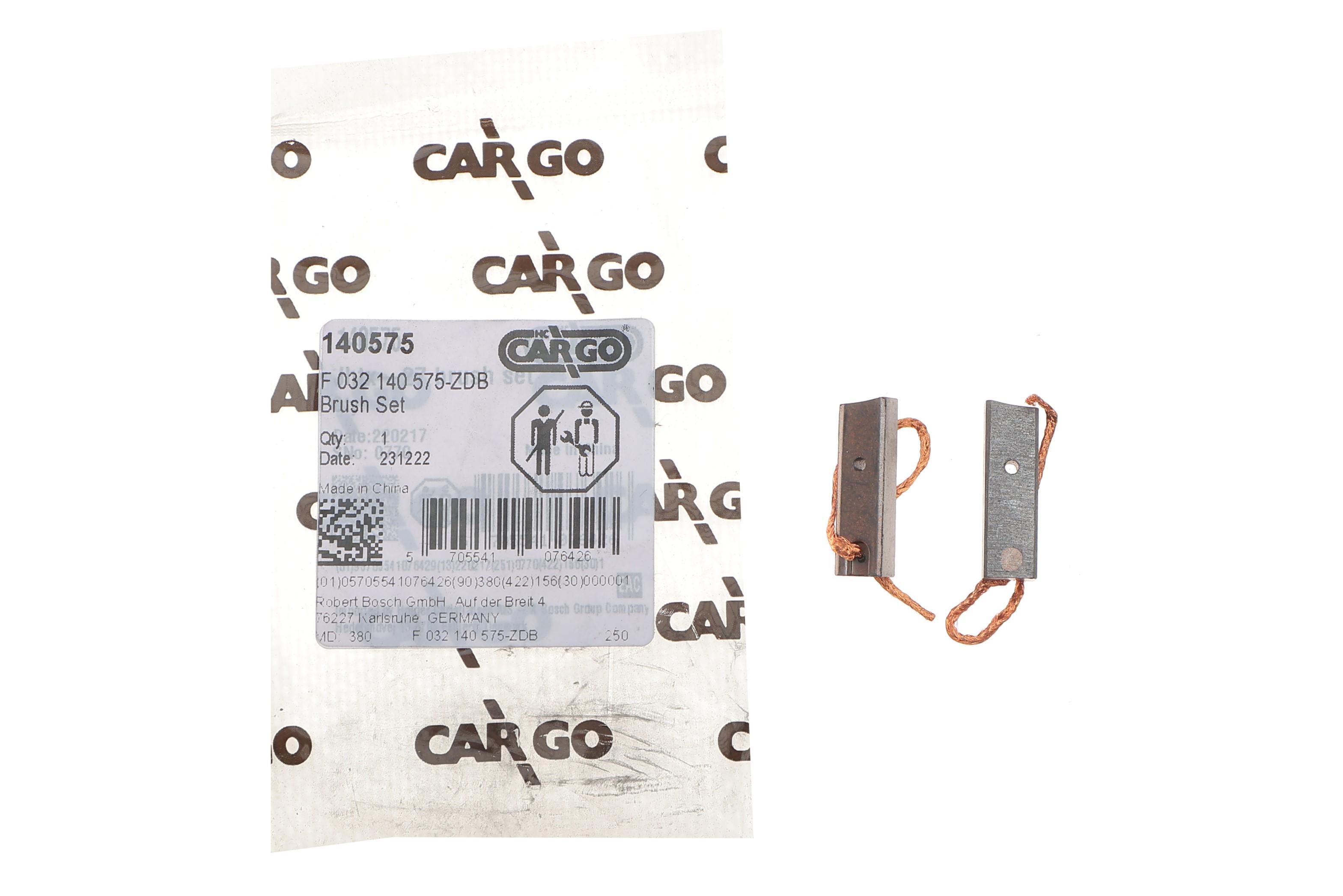 Щітки генератора (14V) Opel Combo 1.7D (кутні) = 140575