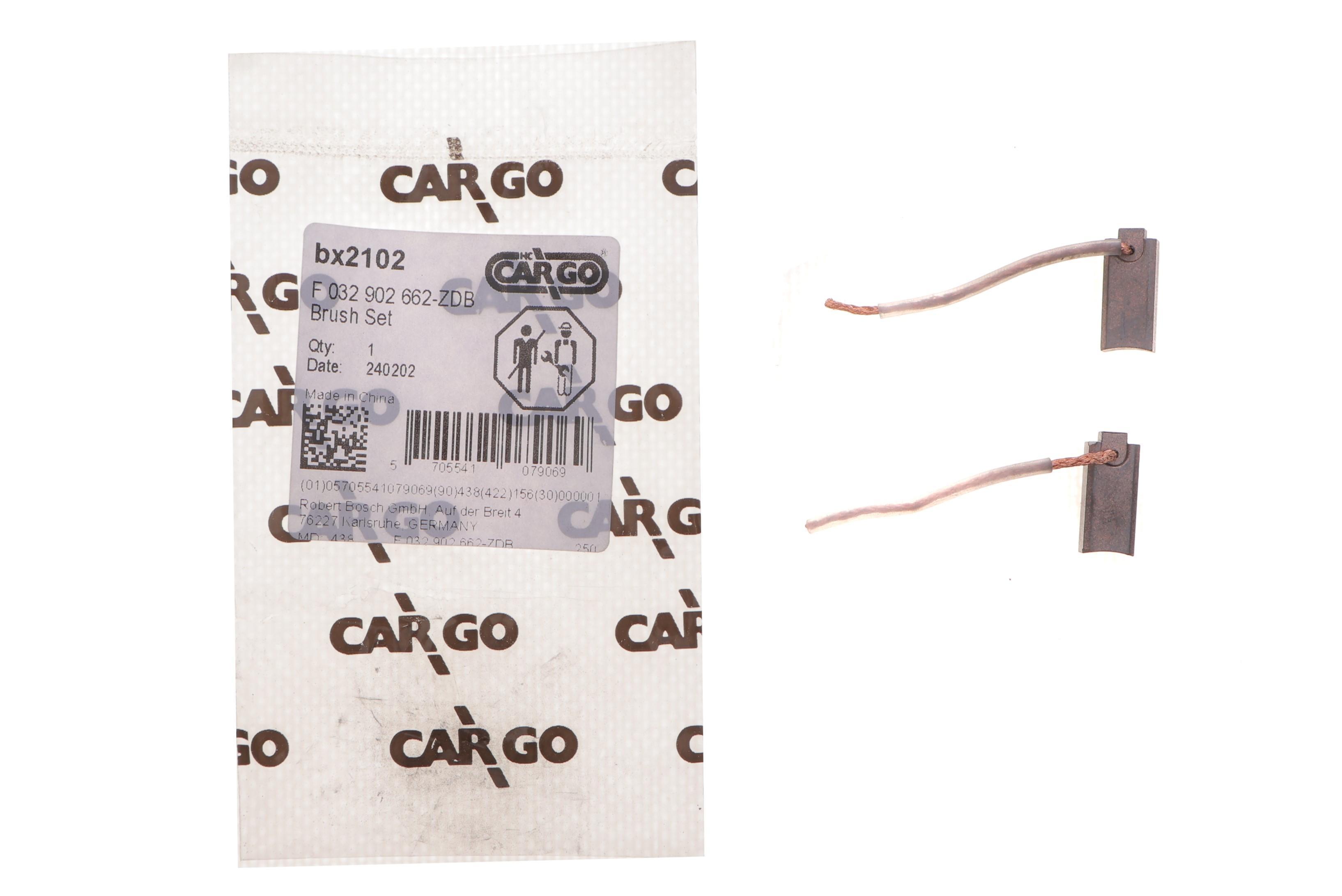 Щітки генератора (14/28V) (5x8x17.50x54) (кутні) = BX2102