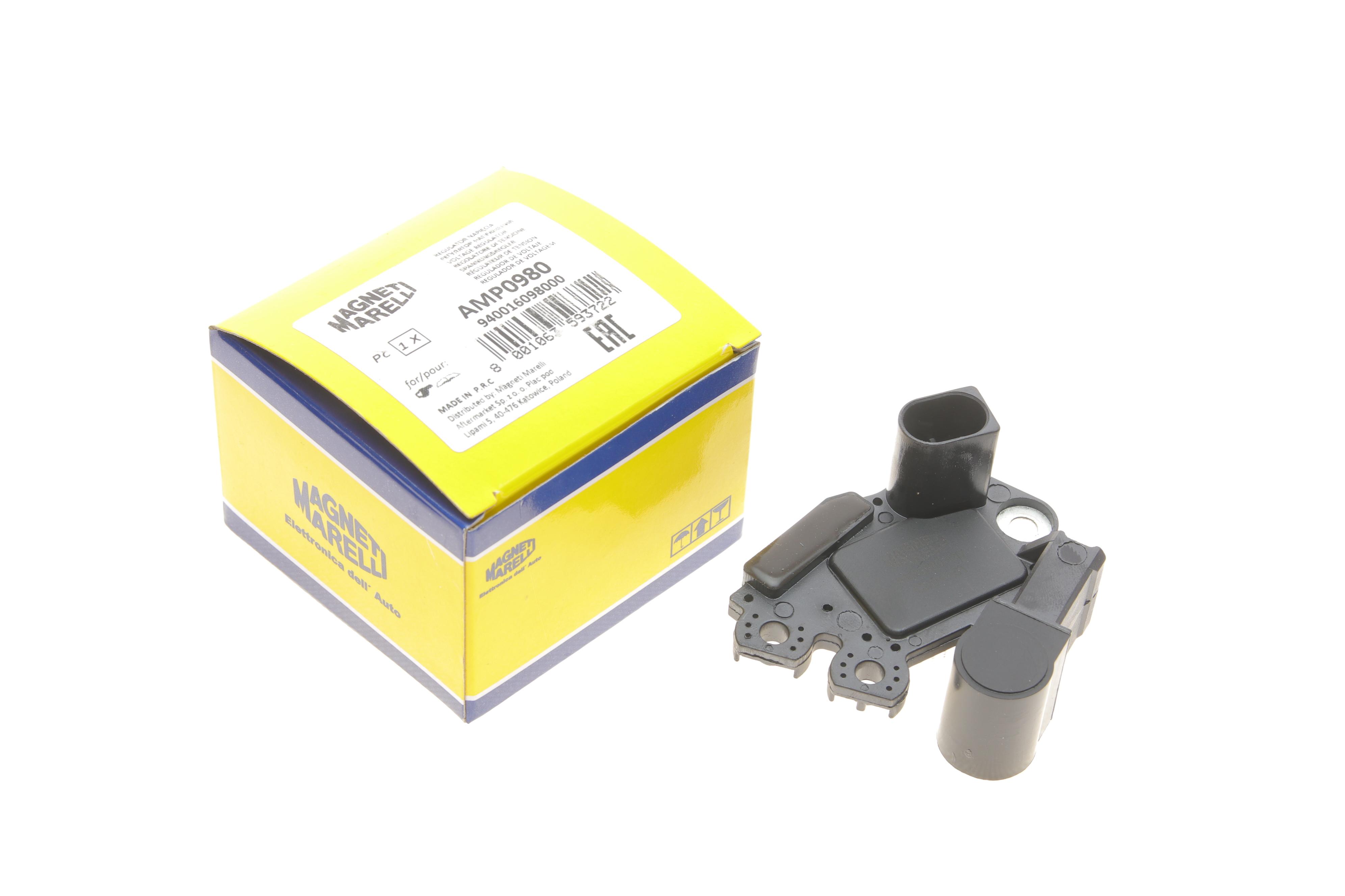 Реле генератора (12V) VW Caddy/Golf/Passat/Audi A4 94-15 (AMP0980)