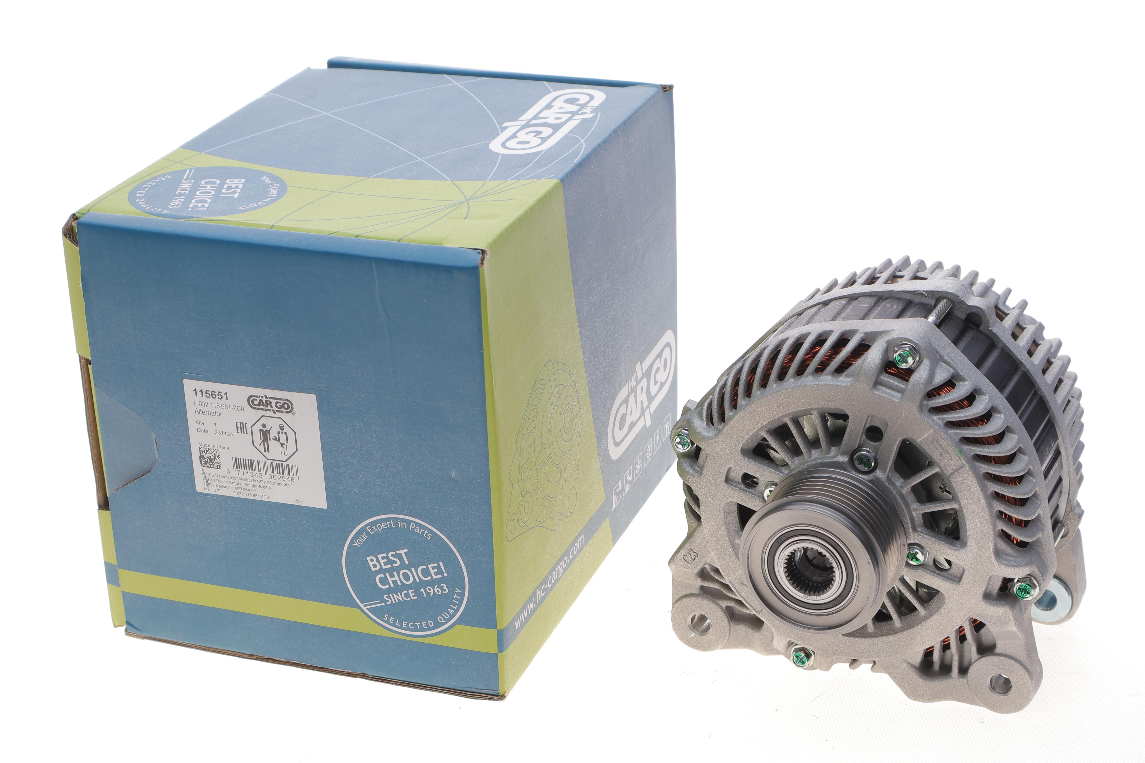 Генератор Renault Megane II/III/Scenic II/III 1.5 dCi 05-16 (14V/210A) (K9K) = 115651