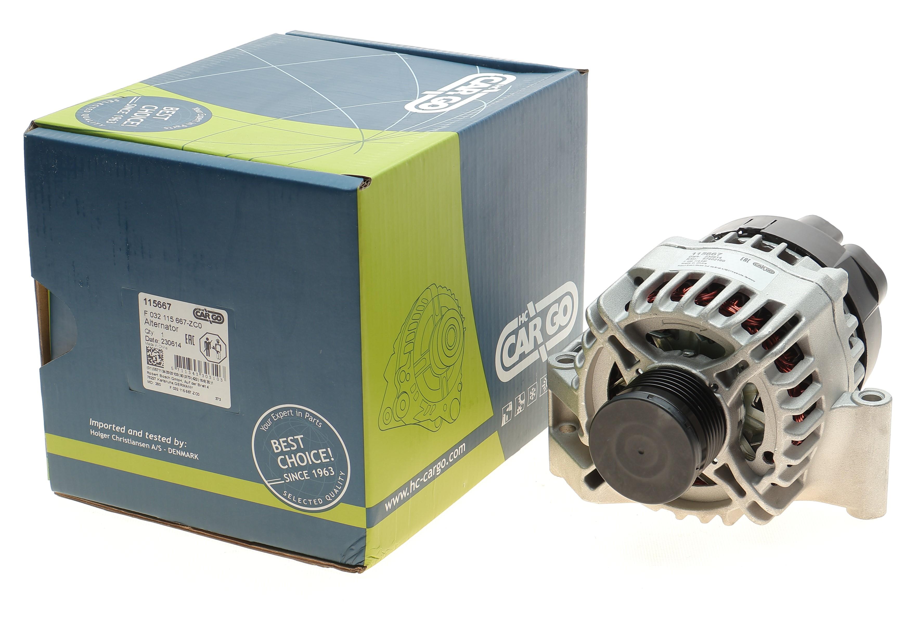 Генератор Fiat Doblo 13-/Punto 1.3D Multijet 12- (14V/120A) = 115667