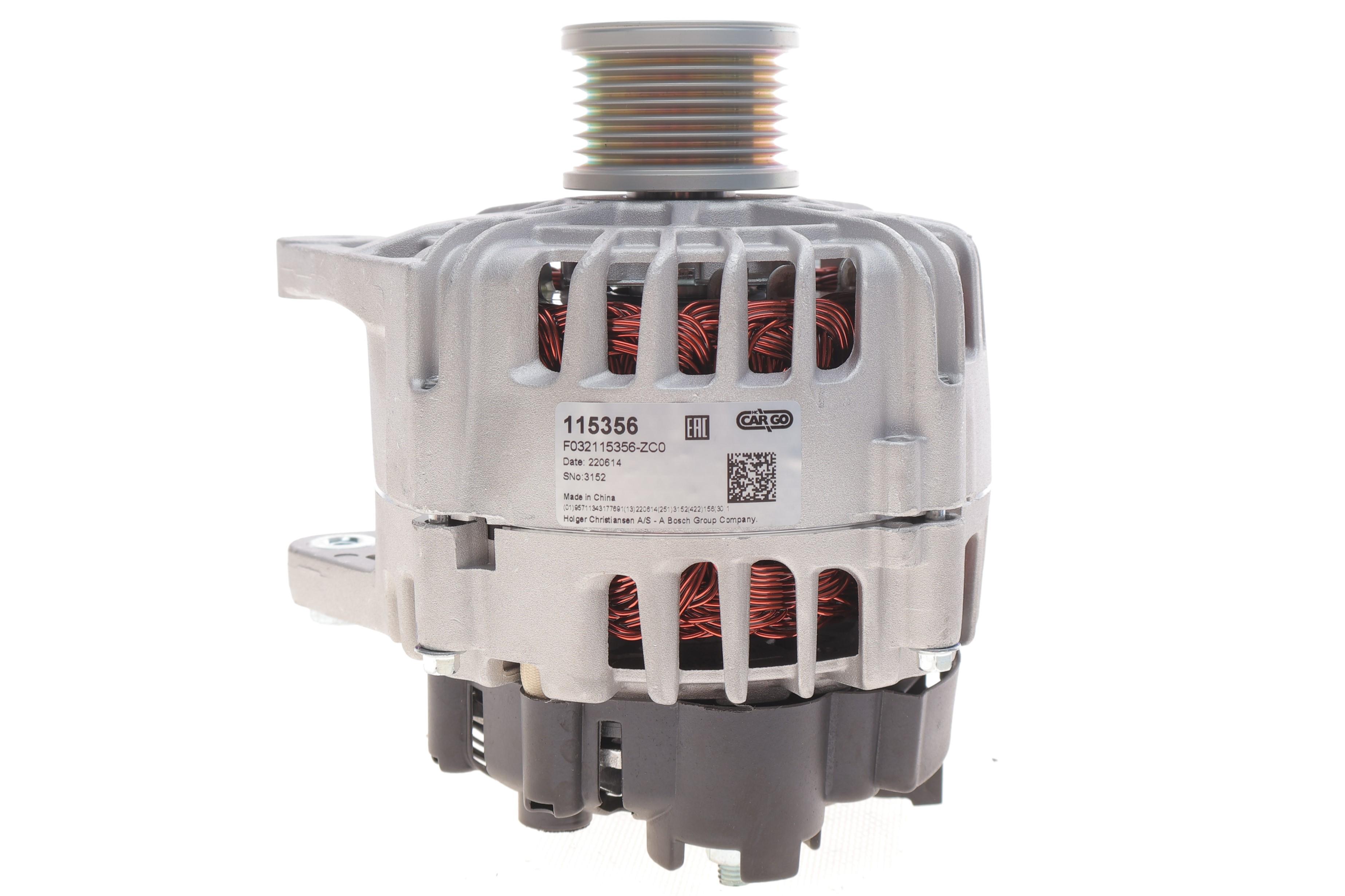 Генератор Renault Kangoo 1.2 TCe 13-/Master 2.3 dCi 10- (14V/150A) = 115356