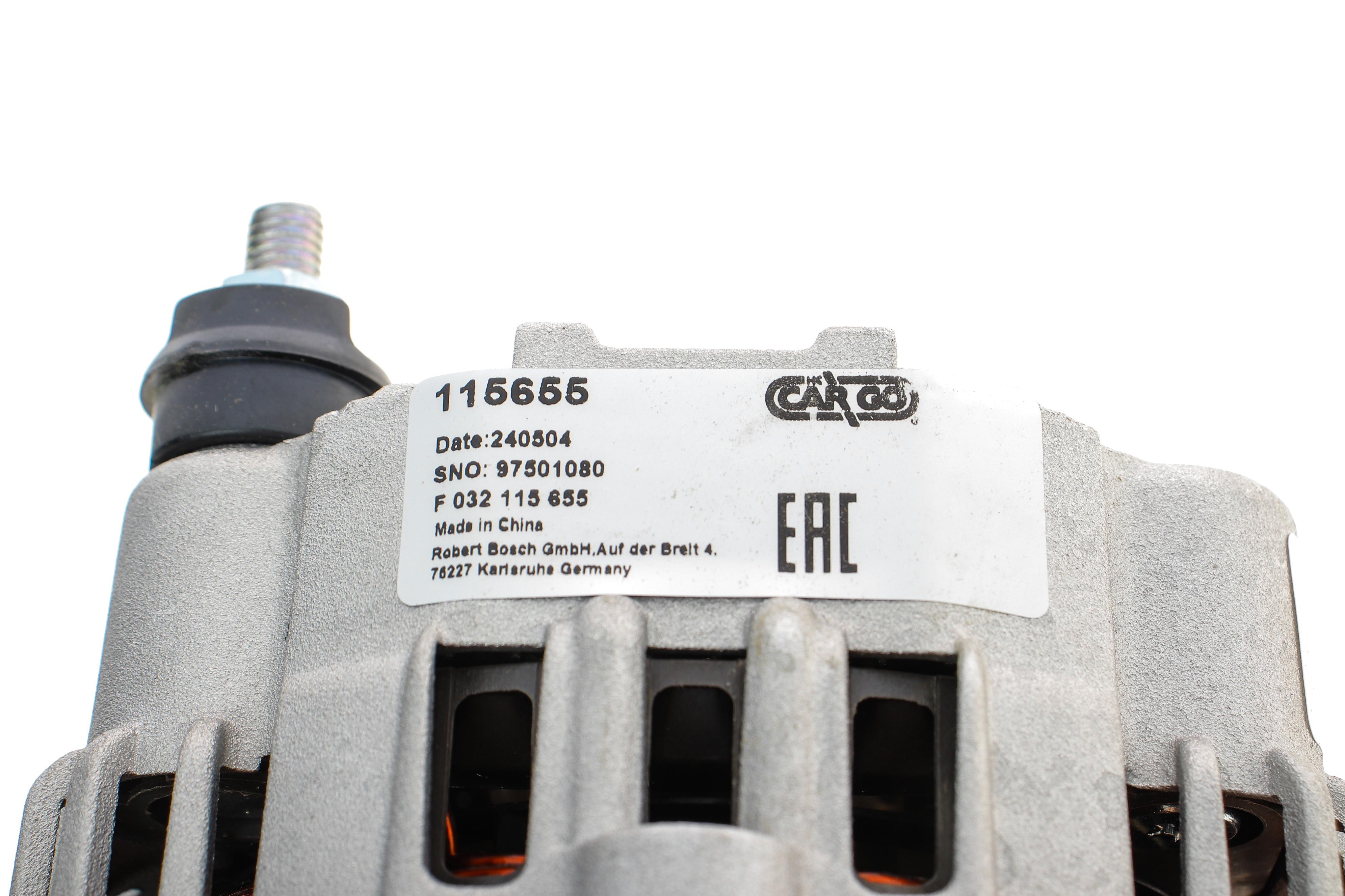 Генератор Dacia Logan/Sandero 1.4/1.6 04- (14V/110A) = 115655