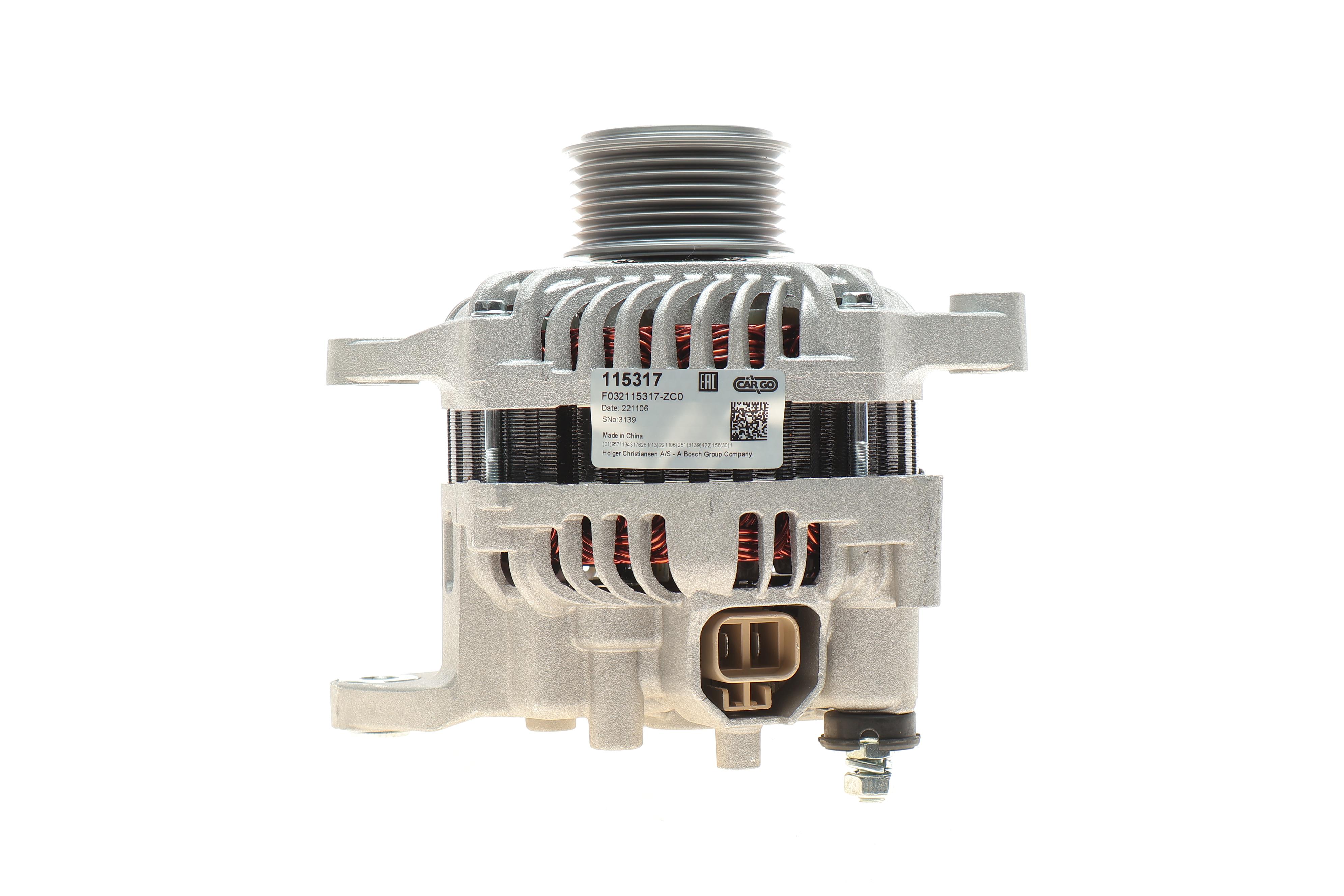 Генератор Opel Movano/Renault Master II 3.0 DTi/dCi 03- (14V/120A) = 115317