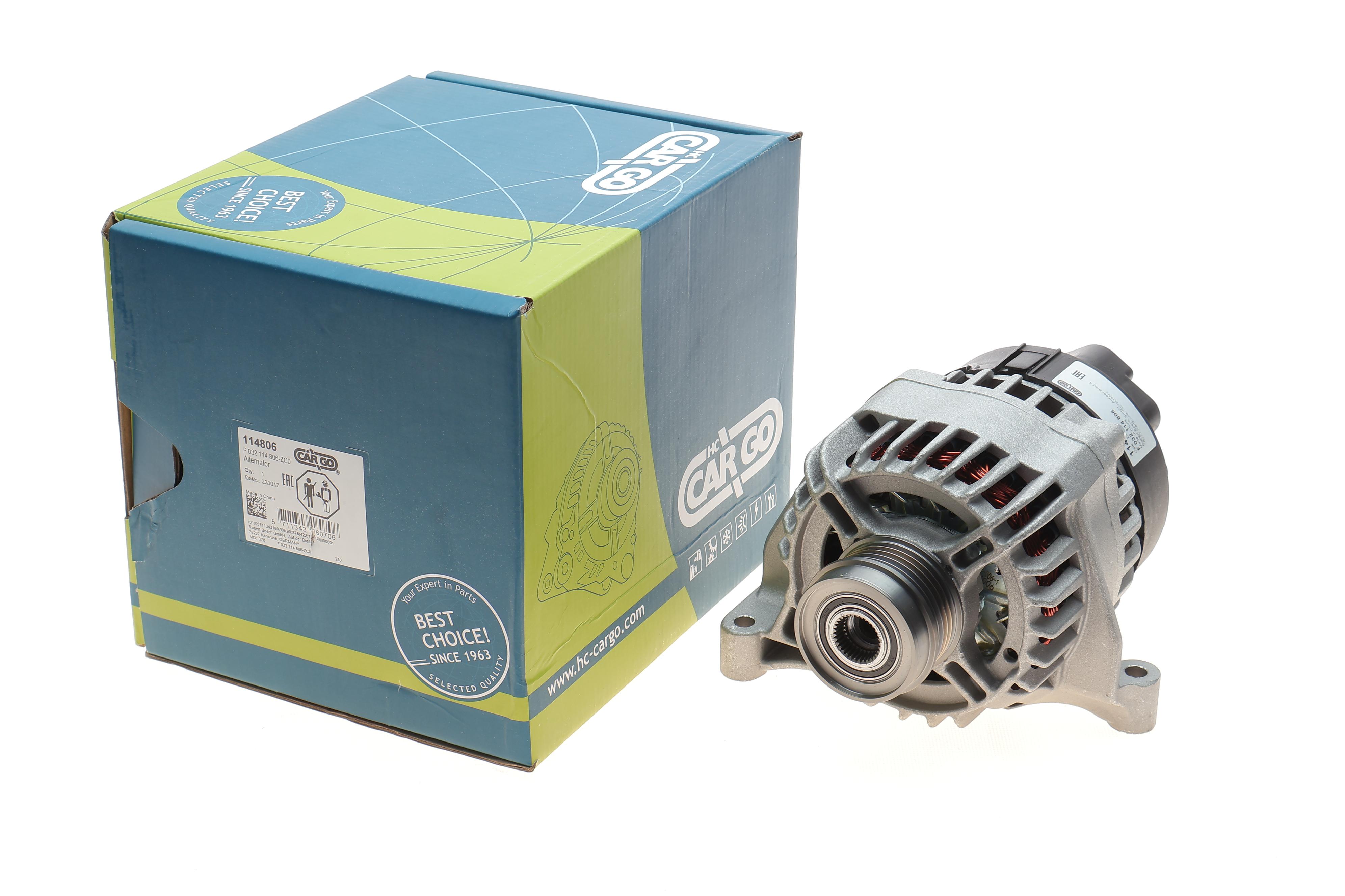 Генератор Fiat Doblo/Punto 1.4 10- (14V/120A) = 114806