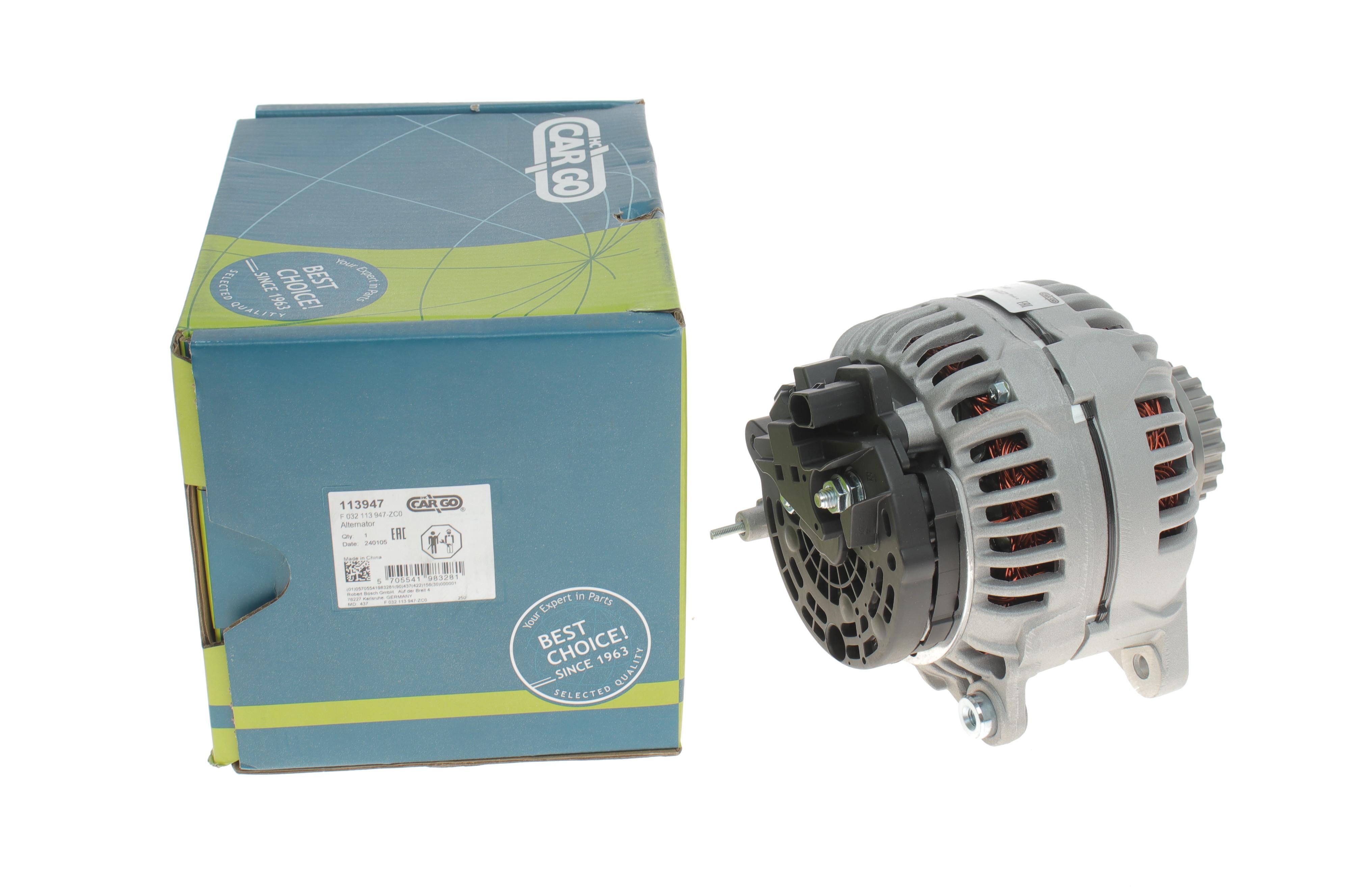 Генератор VW T5 2.5TDI 03-09 (14V/180A) = 113947