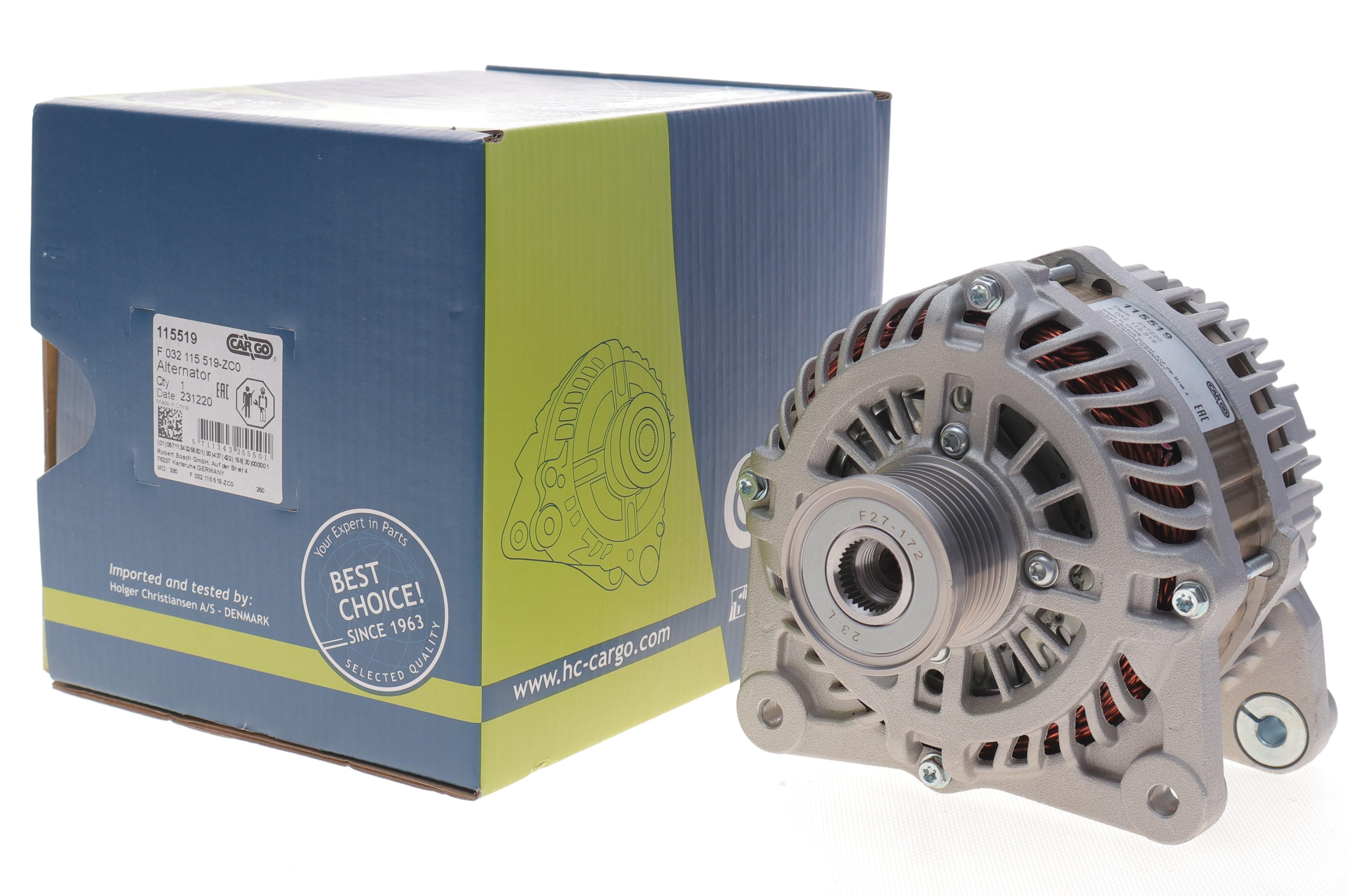 Генератор Nissan Qashqai 1.6/2.0dCi 07-13 (14V/150A) = 115519