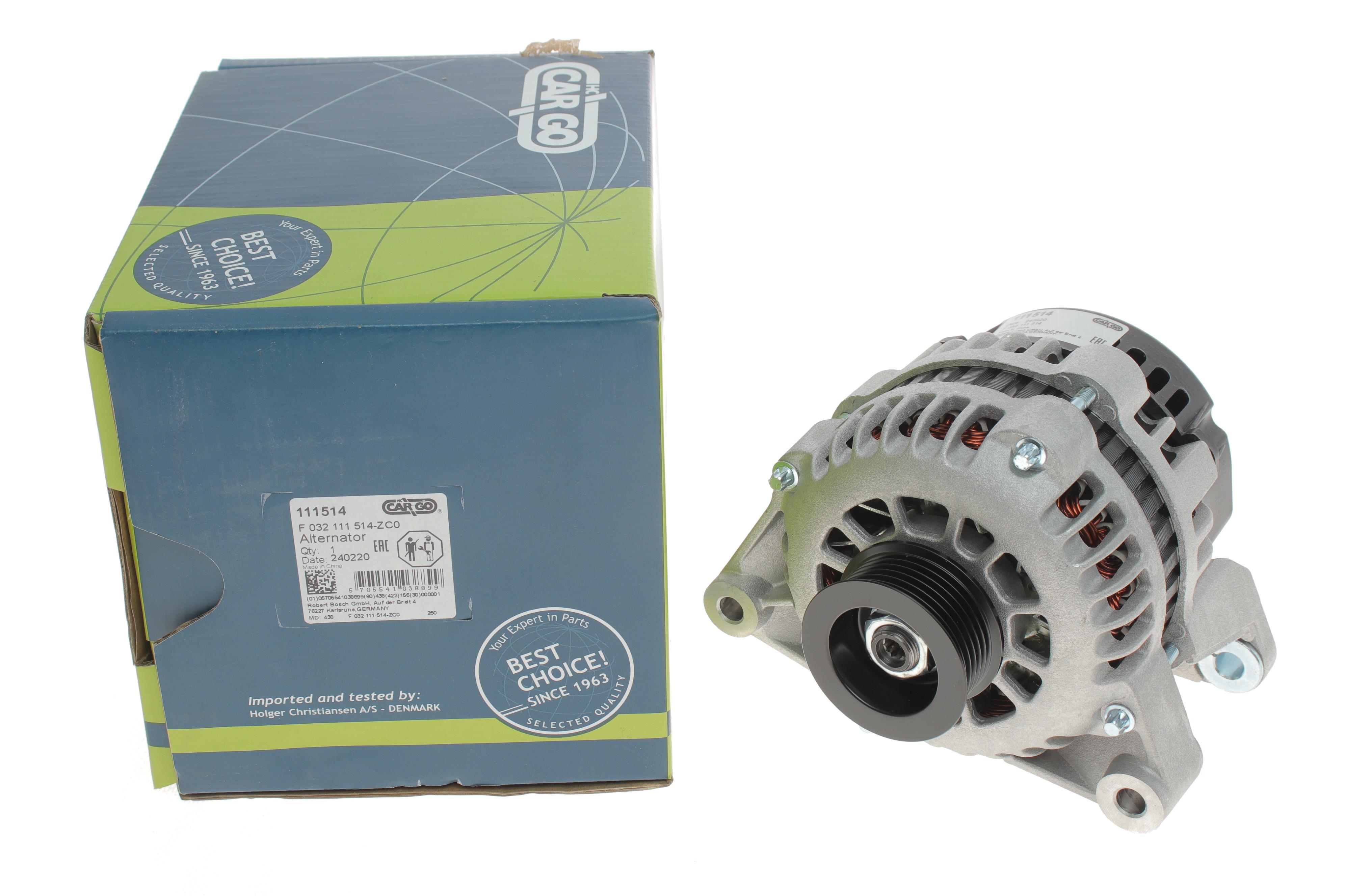 Генератор Opel Vectra B 1.6-2.5i V6/16V 95-02 (14V/100A) = 111514