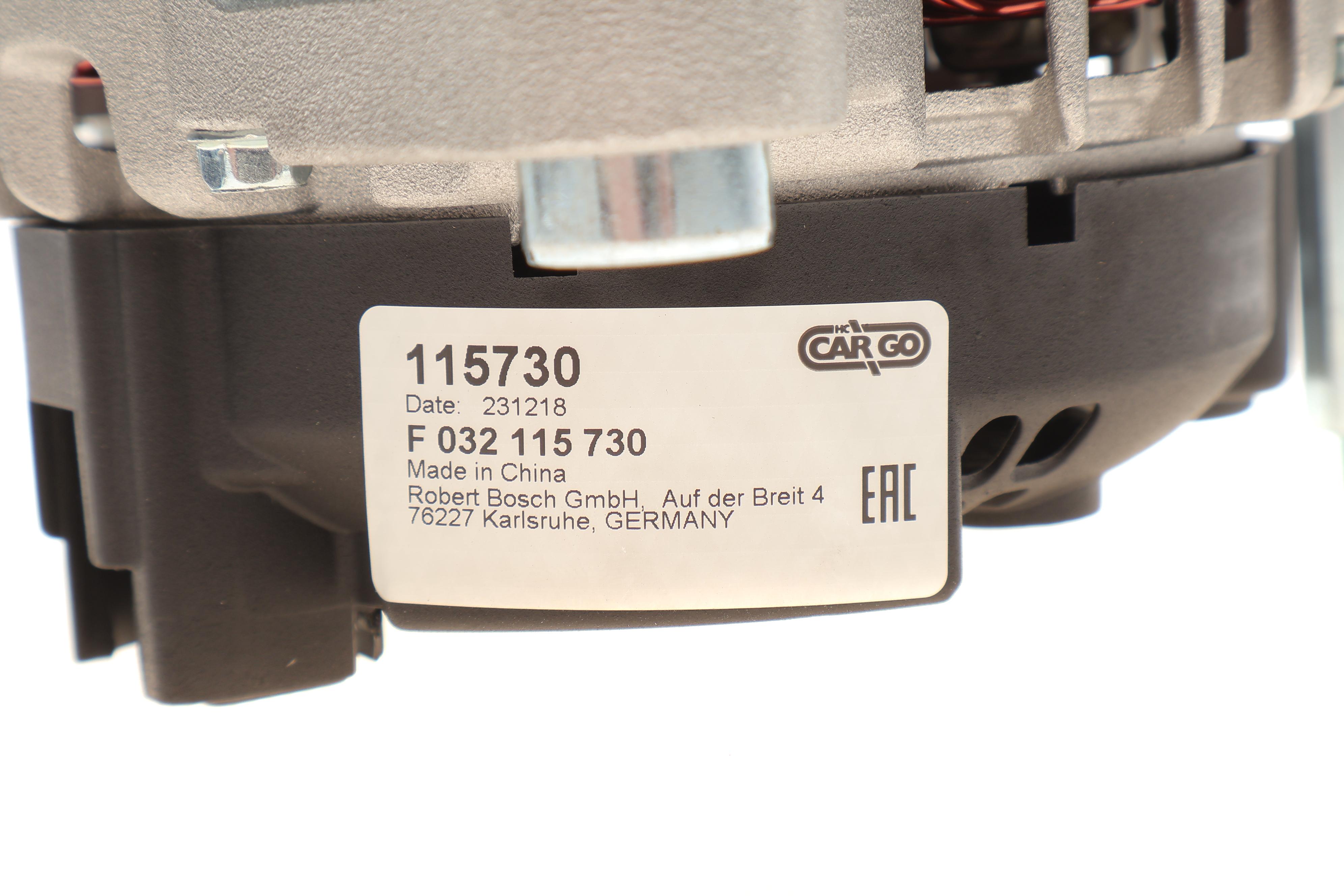 Генератор VW Amarok/Crafter/T5 2.0 TDI 09-19 (14V/140A) = 115730