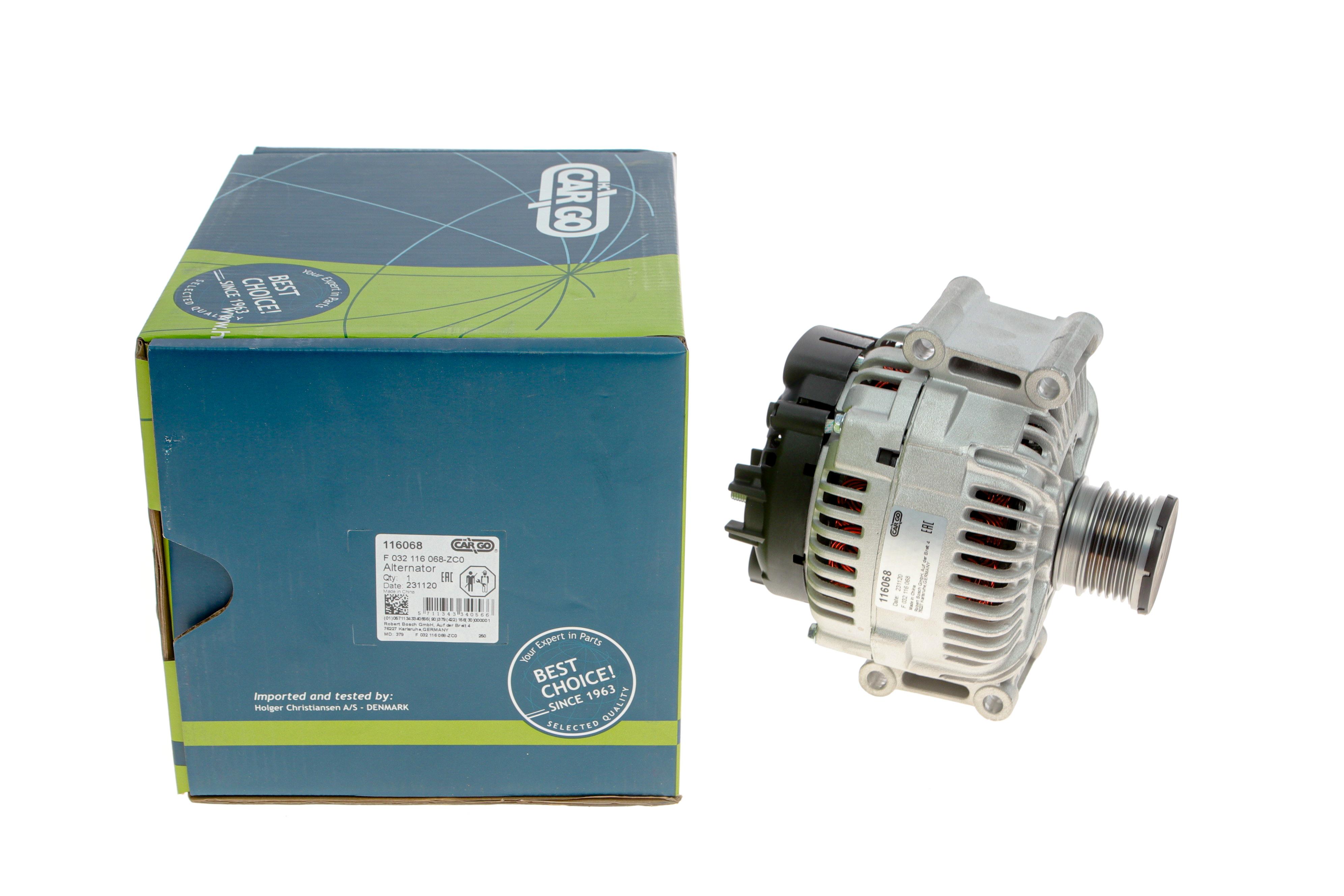 Генератор MB Sprinter 209-215CDI/309-315CDI/Vito (W639) 109-115CDI 03- (14V/180A) = 116068