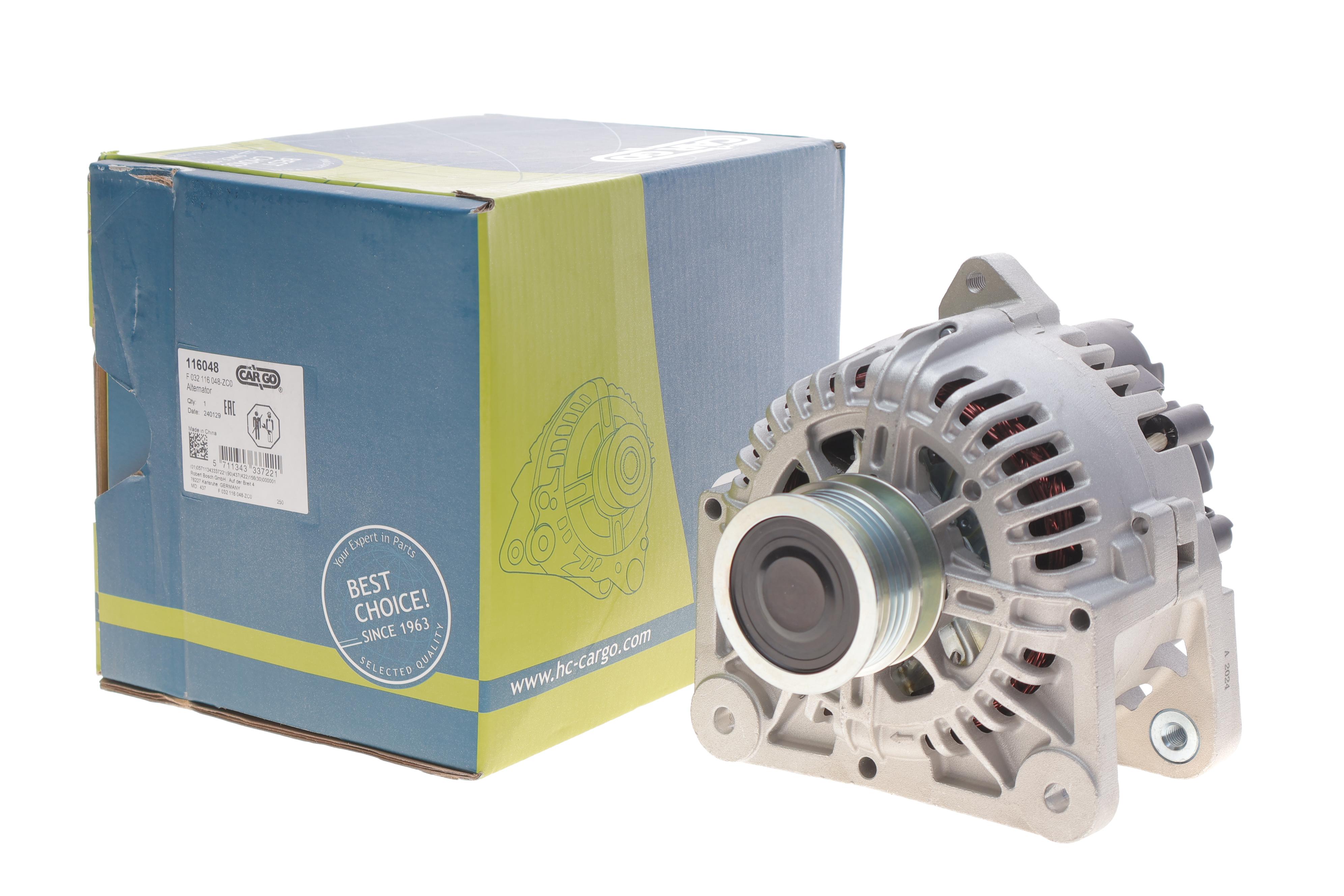 Генератор Renault Kangoo/Megane II//Logan 1.5dCi 03- (14V/110A) = 116048