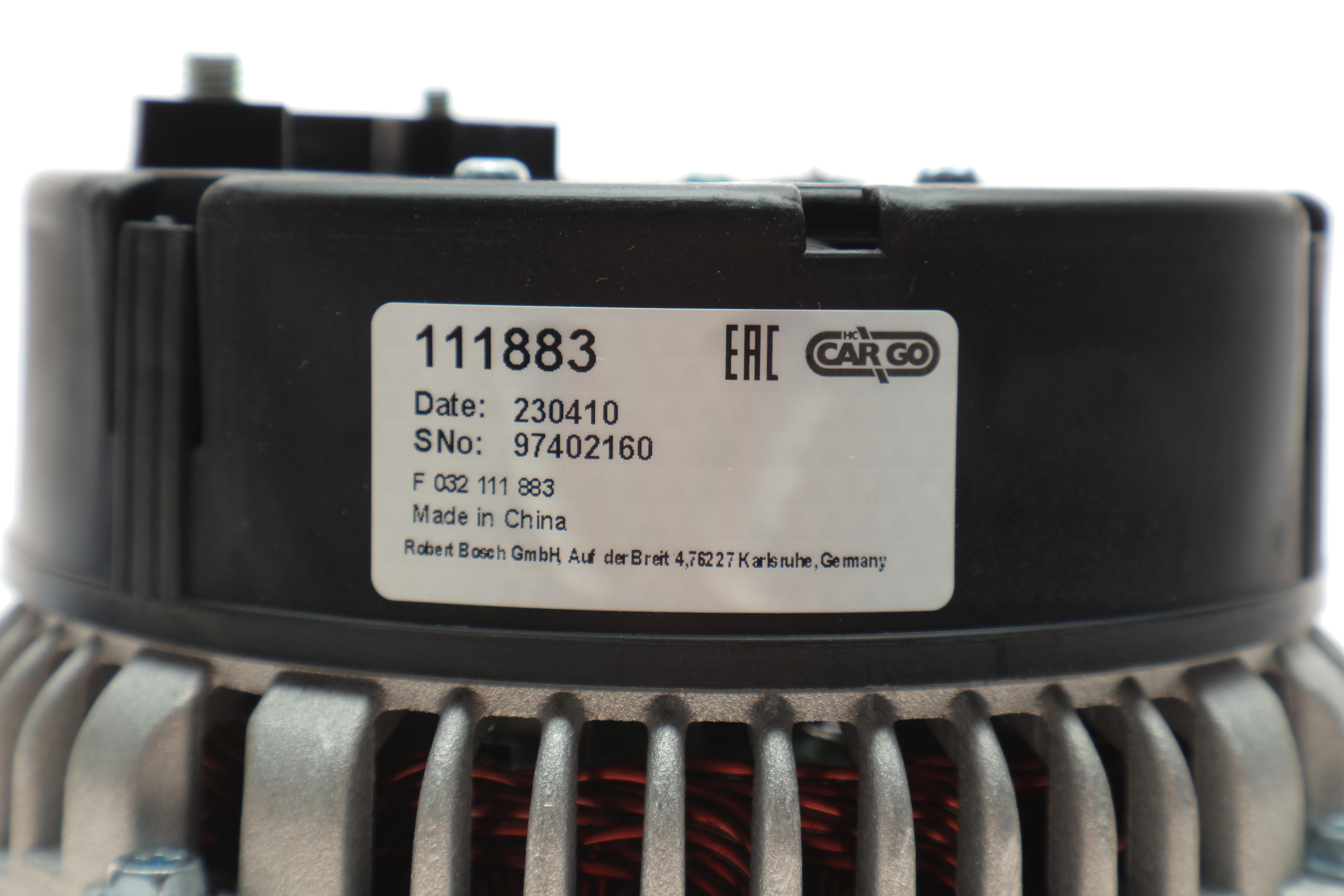 Генератор MB Sprinter (W902/W903/W904) 2.3D/2.9D (OM601/OM602) 95-06 (14V/115A) = 111883