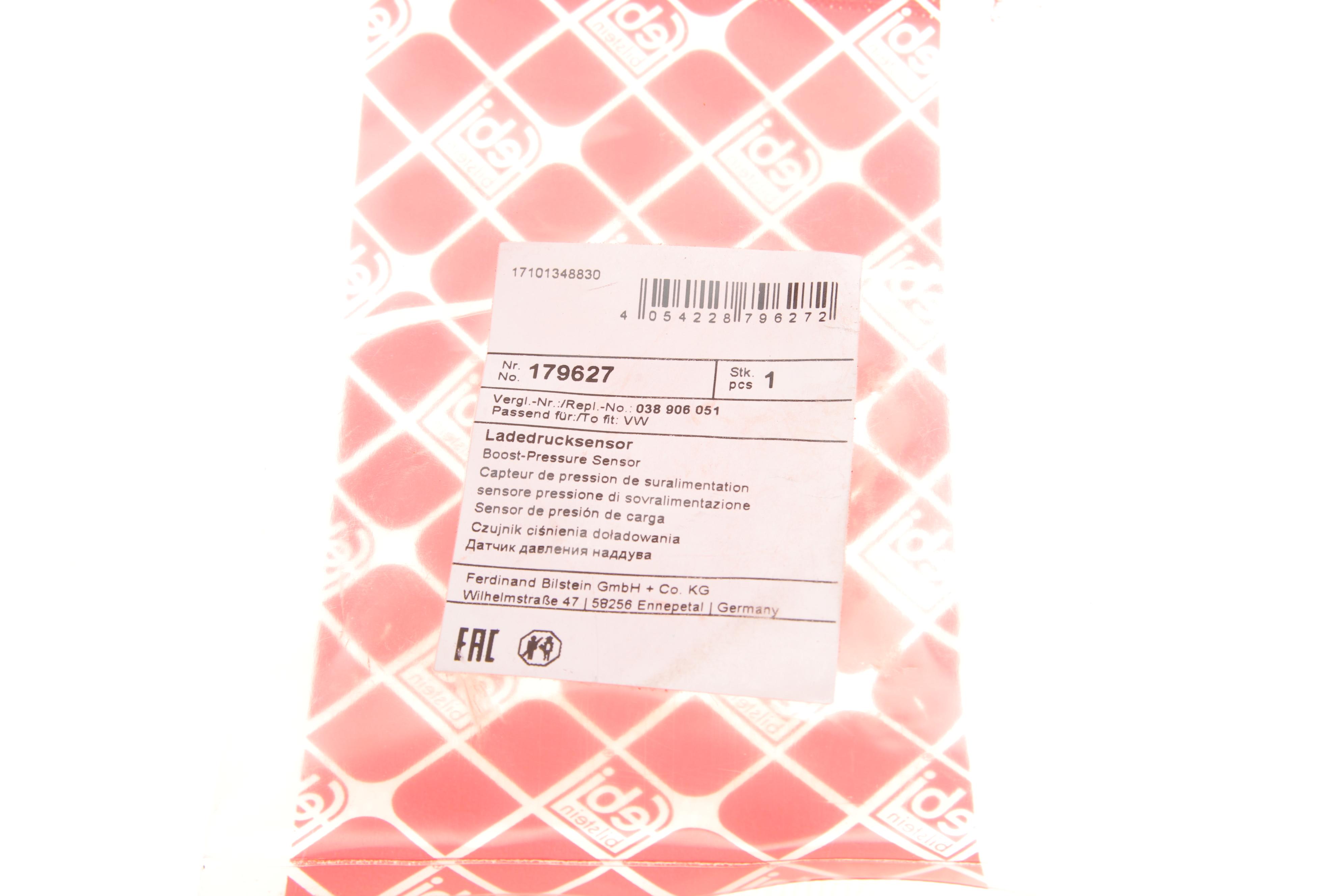 Датчик тиску наддува VW LT 2.8TDi 01-06/T4 2.5TDi 95-03