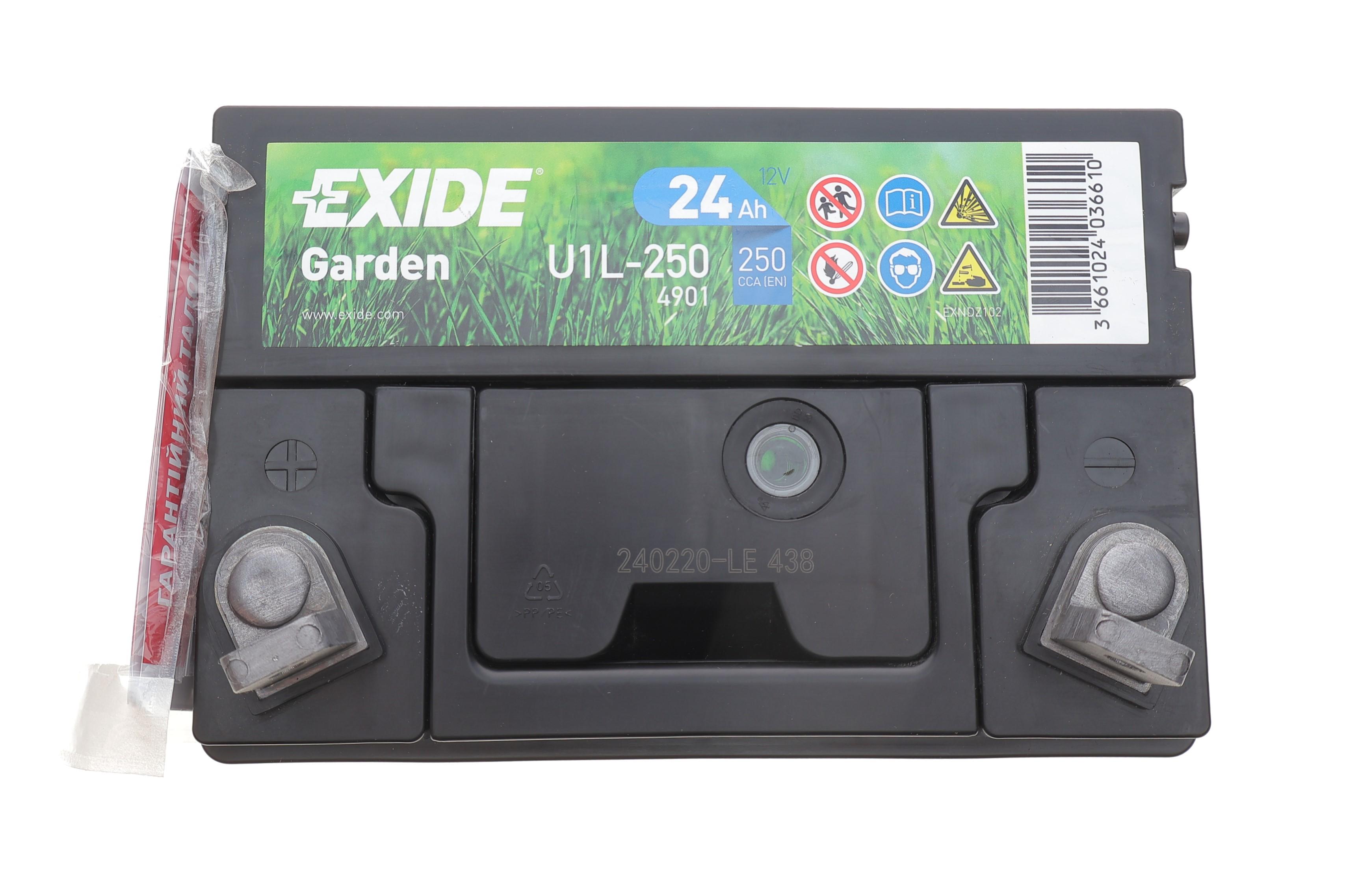 Акумуляторна батарея 24Ah/250A (197x132x186/+L) (Garden)